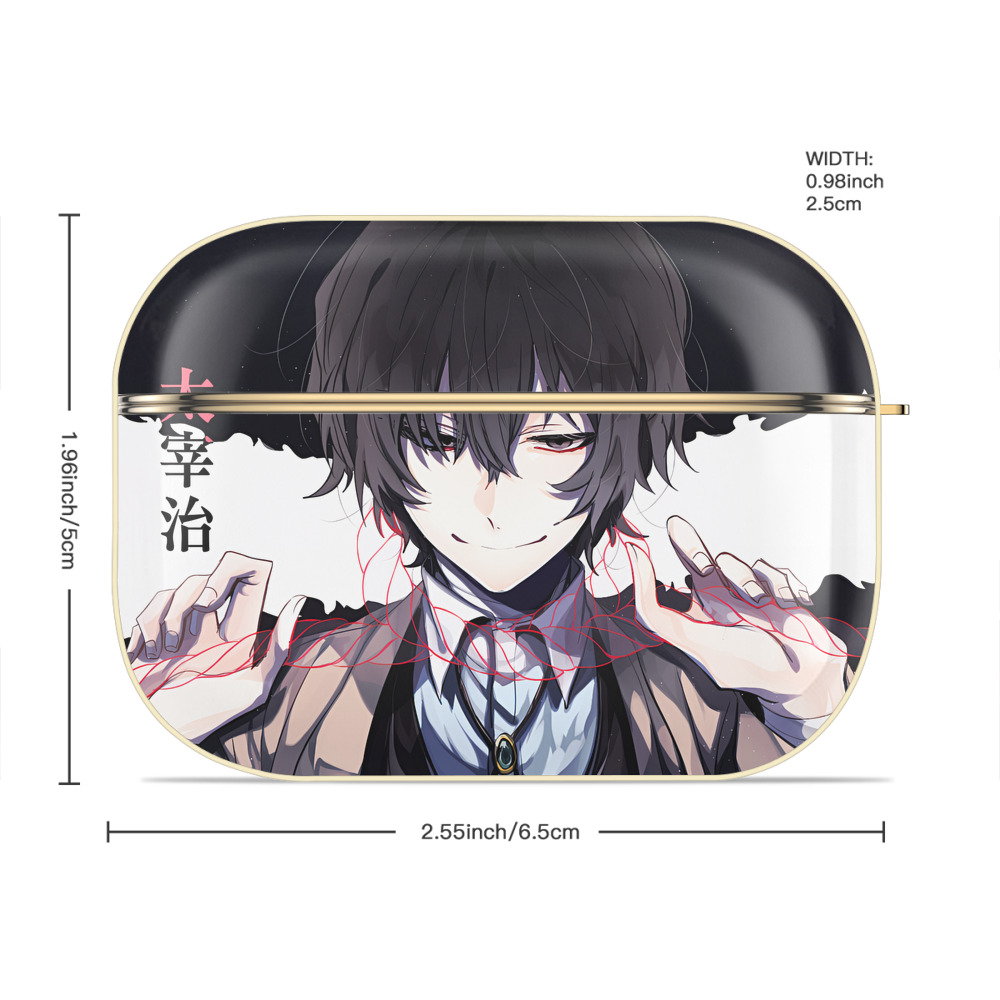 文豪ストレイドッグス Bungo Stray Dogs 【AirPods Pro用】ハードシェル保護ケース｜耐衝撃・防指紋・カラビナ付き商品仕様