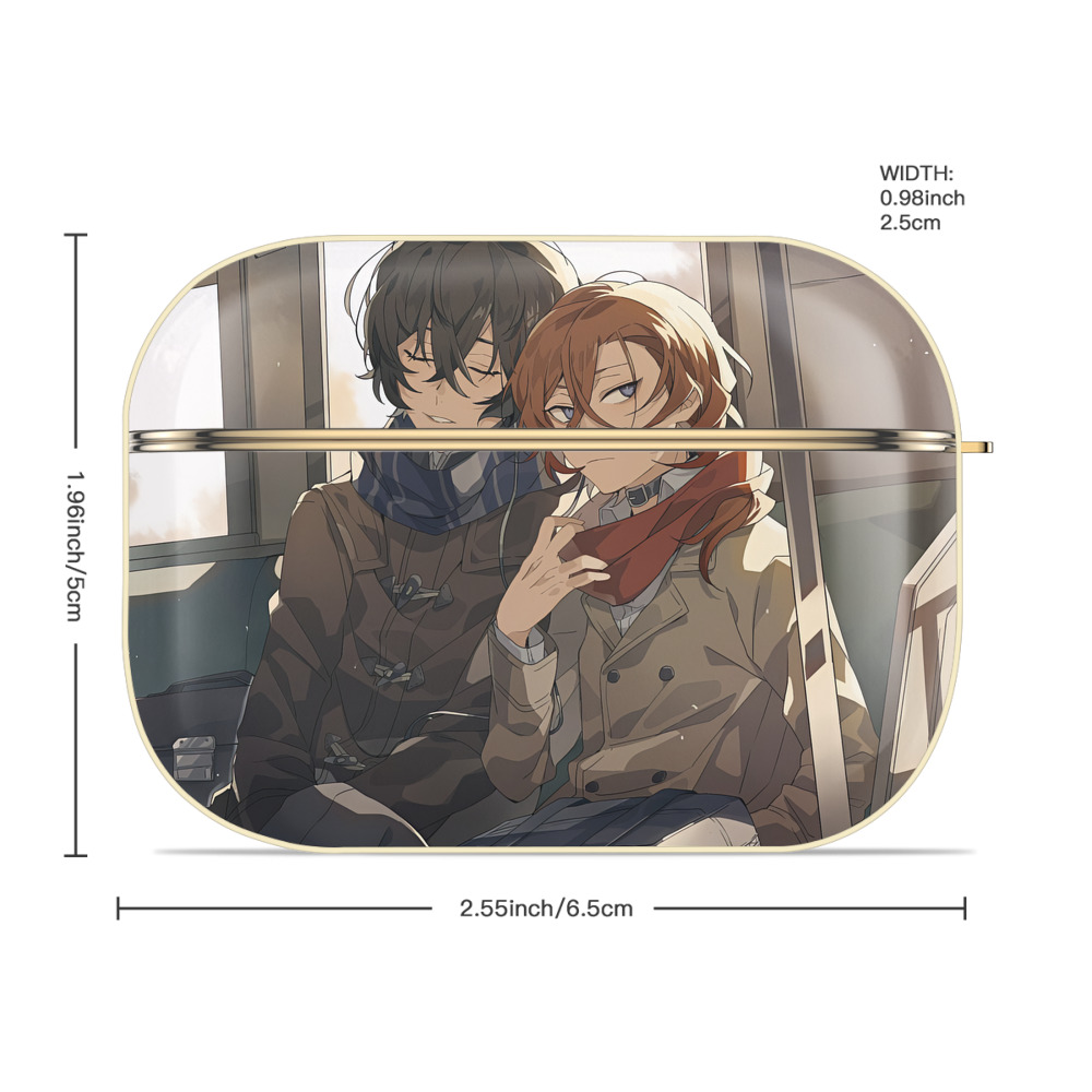 文豪ストレイドッグス Bungo Stray Dogs 【AirPods Pro用】ハードシェル保護ケース｜耐衝撃・防指紋・カラビナ付き商品仕様