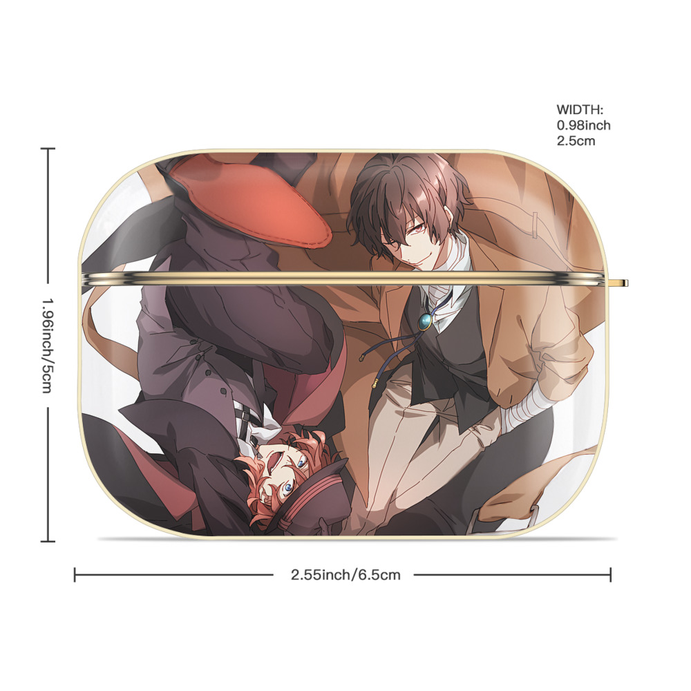文豪ストレイドッグス Bungo Stray Dogs 【AirPods Pro用】ハードシェル保護ケース｜耐衝撃・防指紋・カラビナ付き商品仕様