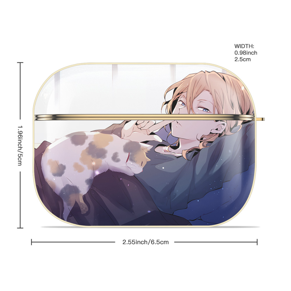 文豪ストレイドッグス Bungo Stray Dogs 【AirPods Pro用】ハードシェル保護ケース｜耐衝撃・防指紋・カラビナ付き商品仕様