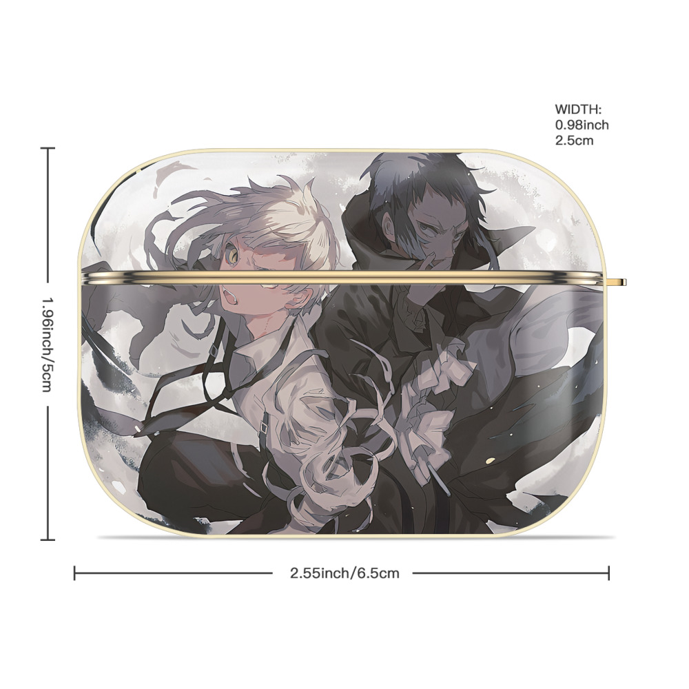 文豪ストレイドッグス Bungo Stray Dogs 【AirPods Pro用】ハードシェル保護ケース｜耐衝撃・防指紋・カラビナ付き商品仕様