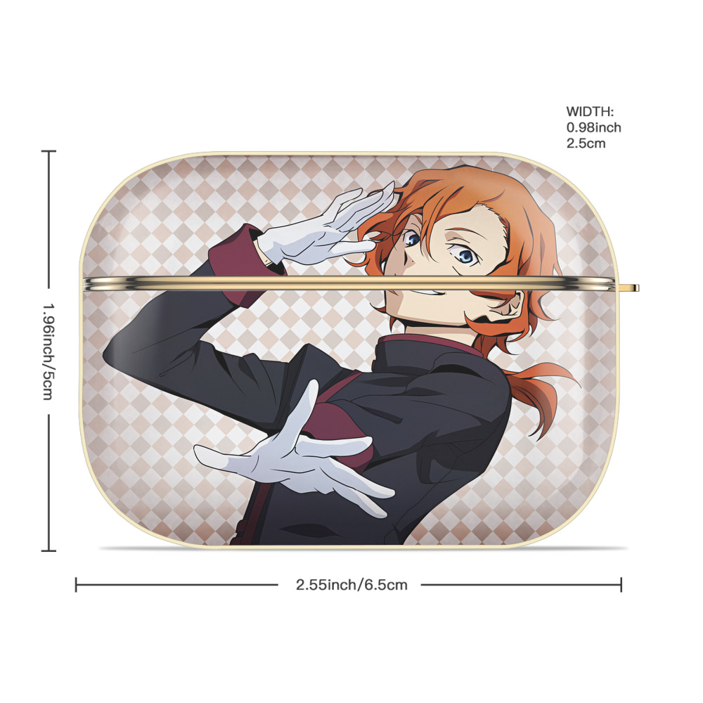 文豪ストレイドッグス Bungo Stray Dogs 【AirPods Pro用】ハードシェル保護ケース｜耐衝撃・防指紋・カラビナ付き商品仕様