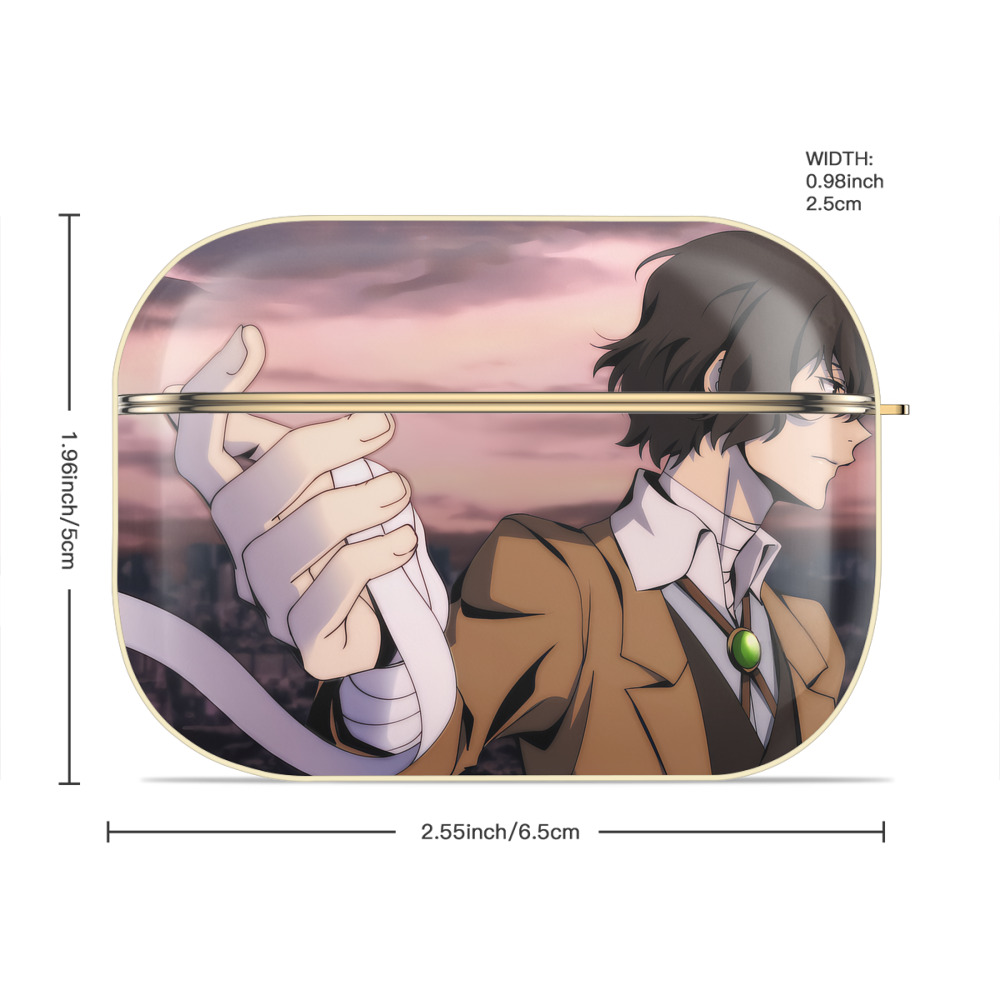 文豪ストレイドッグス Bungo Stray Dogs 【AirPods Pro用】ハードシェル保護ケース｜耐衝撃・防指紋・カラビナ付き商品仕様