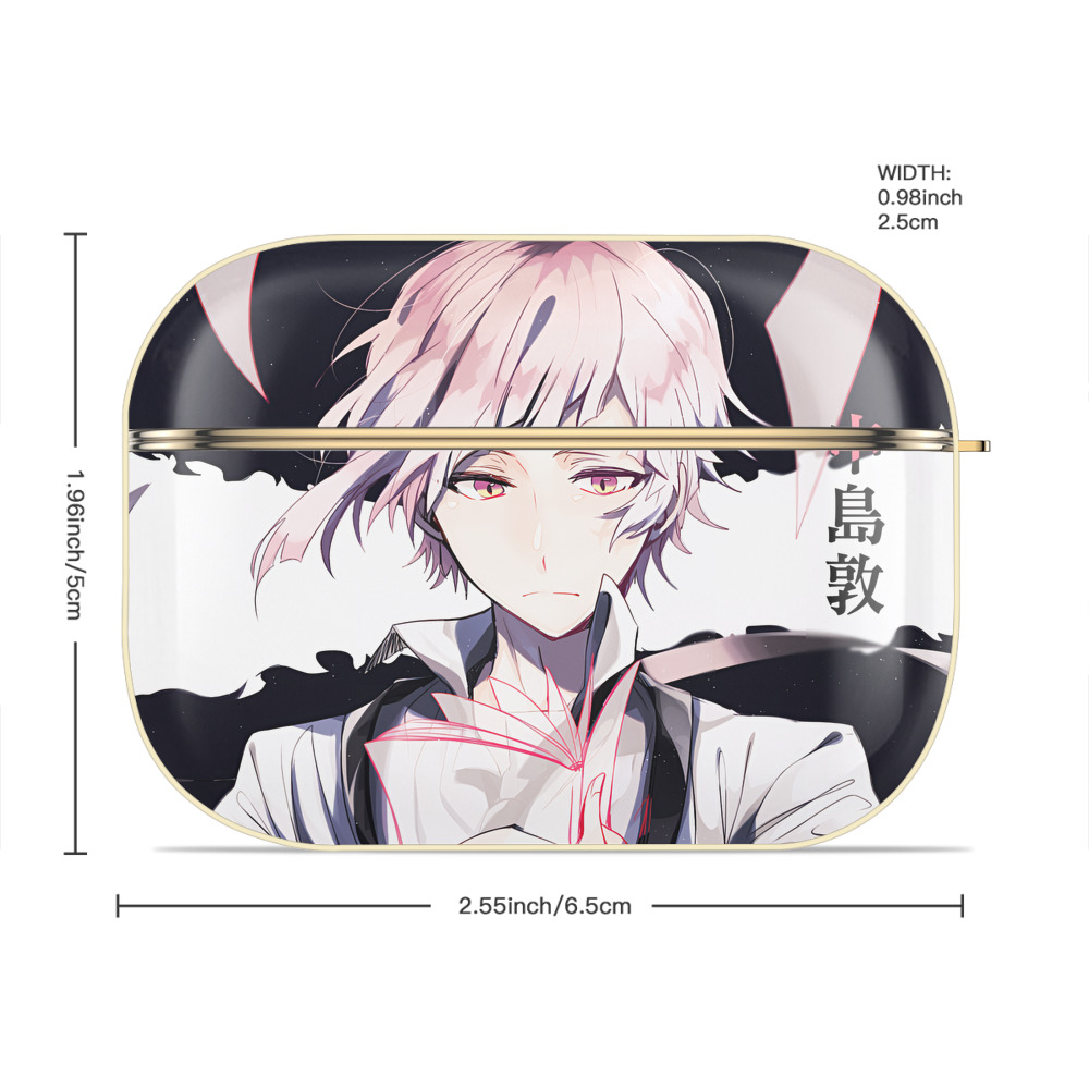 文豪ストレイドッグス Bungo Stray Dogs 【AirPods Pro用】ハードシェル保護ケース｜耐衝撃・防指紋・カラビナ付き商品仕様