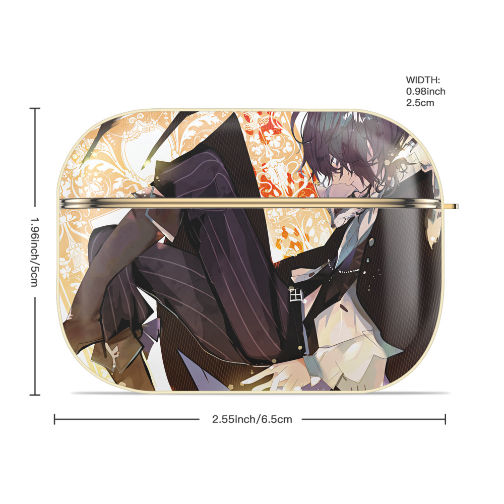 文豪ストレイドッグス Bungo Stray Dogs 【AirPods Pro用】ハードシェル保護ケース｜耐衝撃・防指紋・カラビナ付き商品仕様