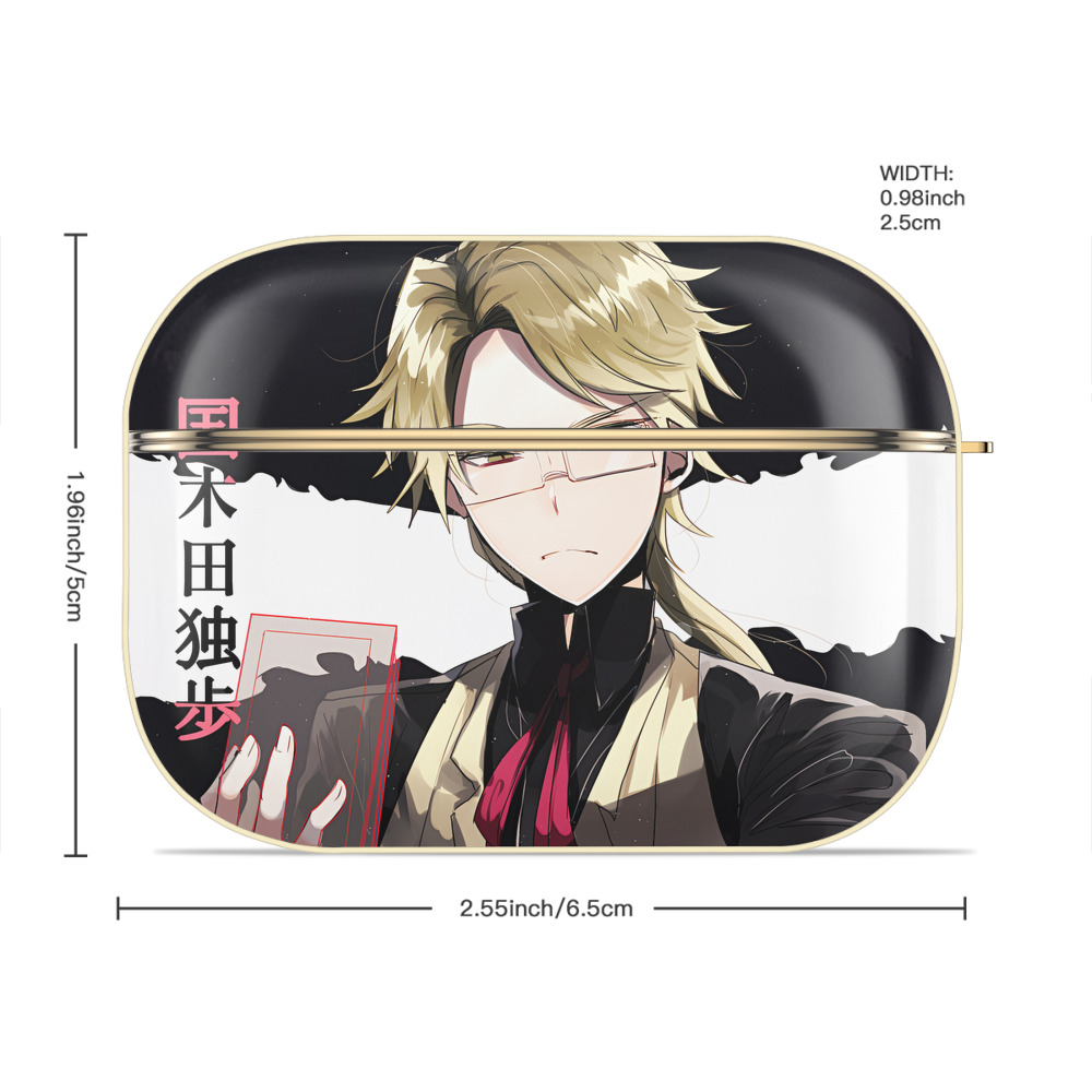文豪ストレイドッグス Bungo Stray Dogs 【AirPods Pro用】ハードシェル保護ケース｜耐衝撃・防指紋・カラビナ付き商品仕様