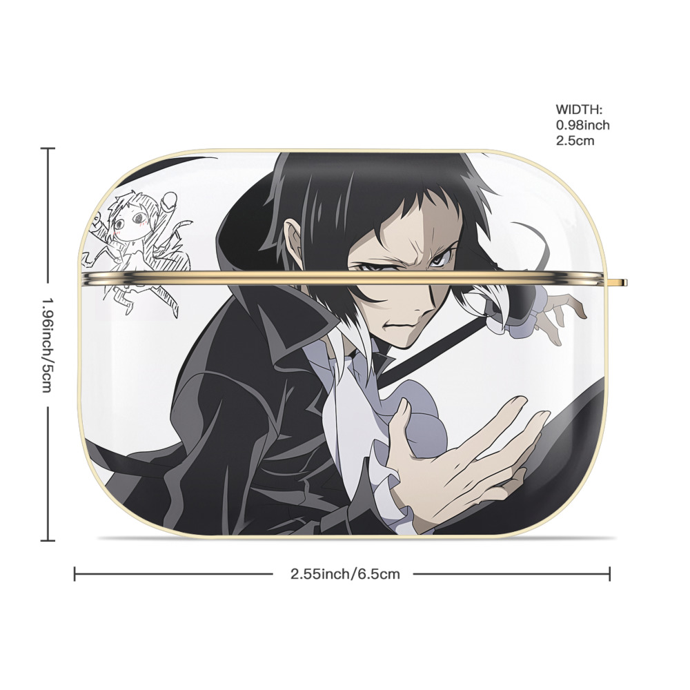 文豪ストレイドッグス Bungo Stray Dogs 【AirPods Pro用】ハードシェル保護ケース｜耐衝撃・防指紋・カラビナ付き商品仕様