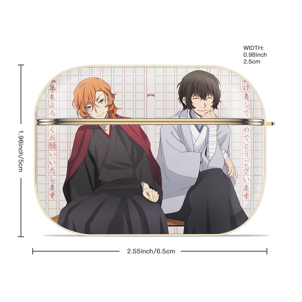 文豪ストレイドッグス Bungo Stray Dogs 【AirPods Pro用】ハードシェル保護ケース｜耐衝撃・防指紋・カラビナ付き商品仕様