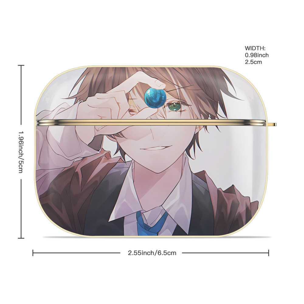 文豪ストレイドッグス Bungo Stray Dogs 【AirPods Pro用】ハードシェル保護ケース｜耐衝撃・防指紋・カラビナ付き商品仕様