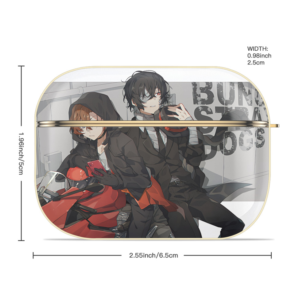 文豪ストレイドッグス Bungo Stray Dogs 【AirPods Pro用】ハードシェル保護ケース｜耐衝撃・防指紋・カラビナ付き商品仕様