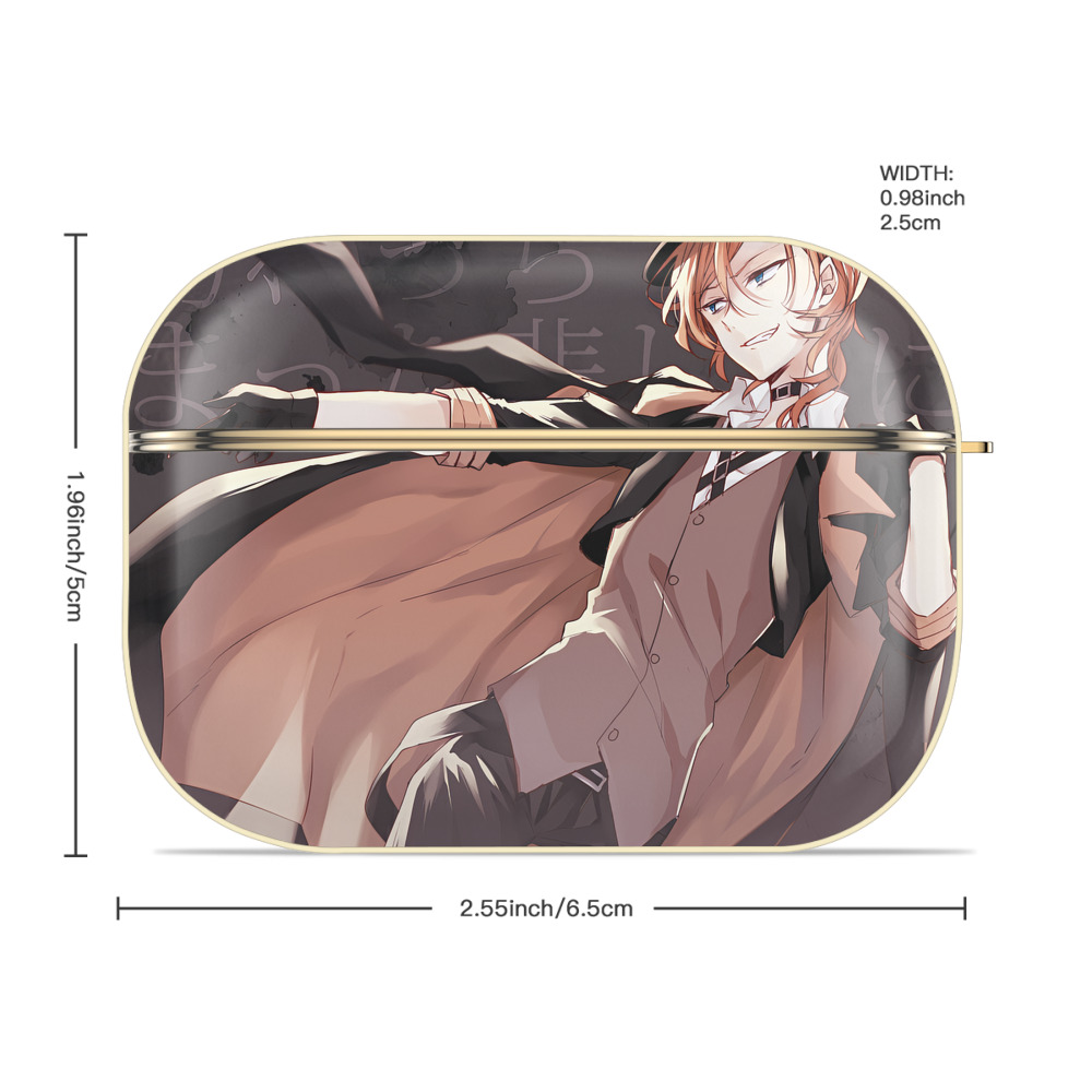文豪ストレイドッグス Bungo Stray Dogs 【AirPods Pro用】ハードシェル保護ケース｜耐衝撃・防指紋・カラビナ付き商品仕様