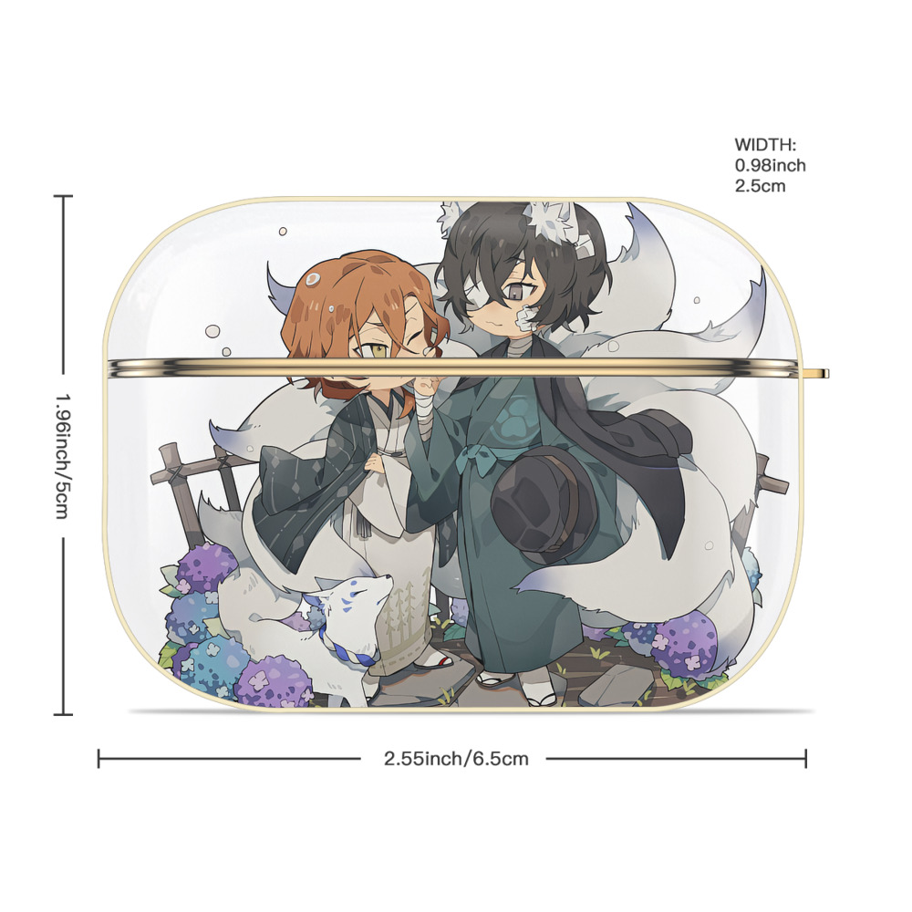 文豪ストレイドッグス Bungo Stray Dogs 【AirPods Pro用】ハードシェル保護ケース｜耐衝撃・防指紋・カラビナ付き商品仕様