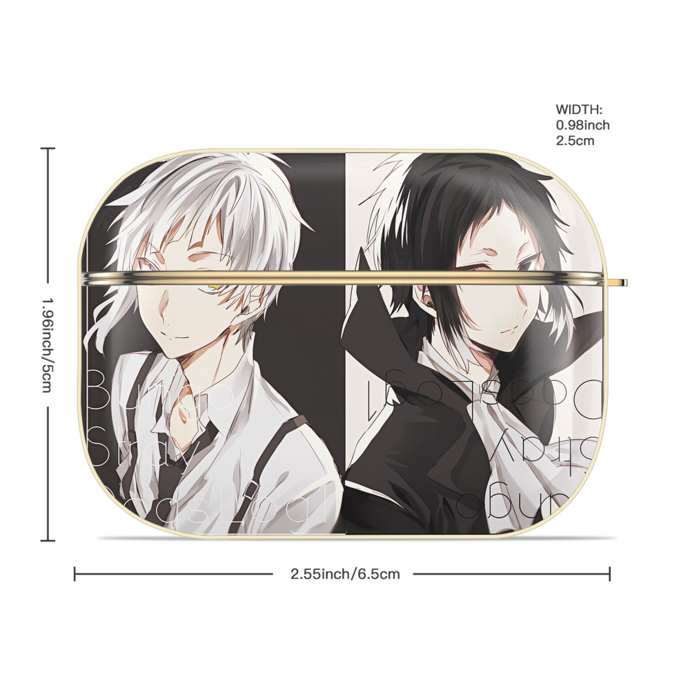 文豪ストレイドッグス Bungo Stray Dogs 【AirPods Pro用】ハードシェル保護ケース｜耐衝撃・防指紋・カラビナ付き商品仕様