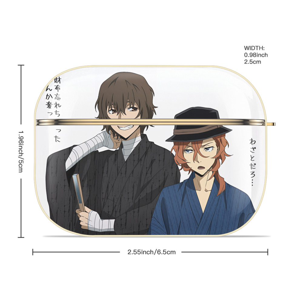 文豪ストレイドッグス Bungo Stray Dogs 【AirPods Pro用】ハードシェル保護ケース｜耐衝撃・防指紋・カラビナ付き商品仕様