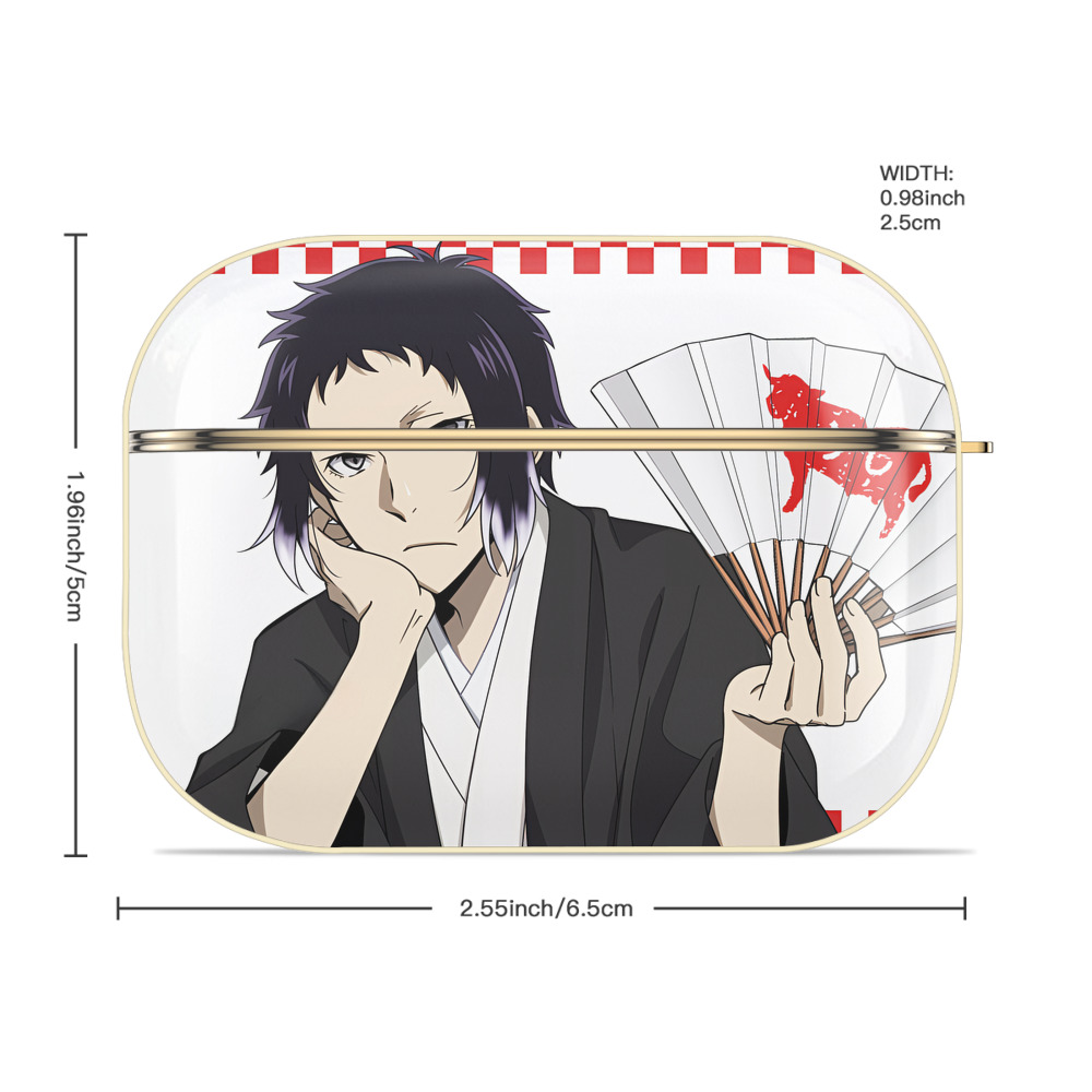 文豪ストレイドッグス Bungo Stray Dogs 【AirPods Pro用】ハードシェル保護ケース｜耐衝撃・防指紋・カラビナ付き商品仕様