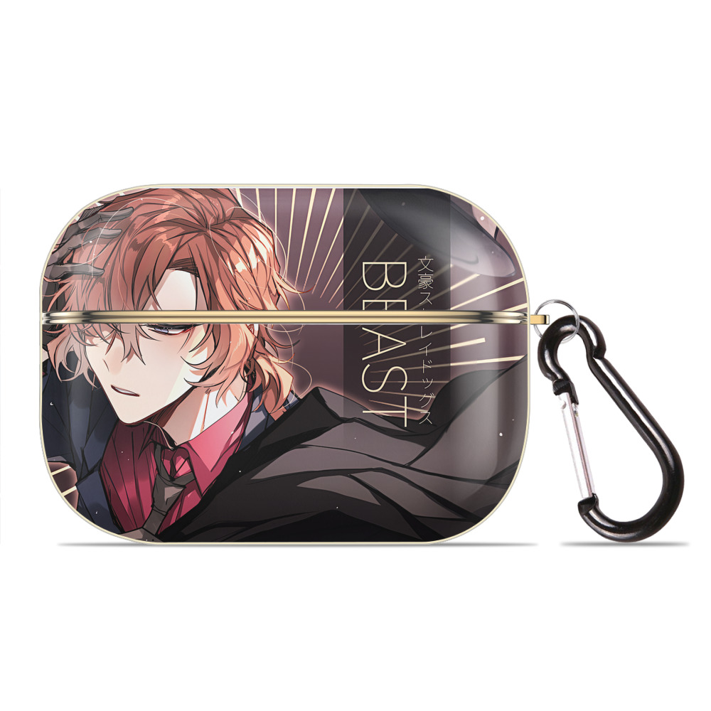 （画像用） 文豪ストレイドッグス Bungo Stray Dogs 【AirPods Pro用】ハードシェル保護ケース｜耐衝撃・防指紋・カラビナ付き商品仕様