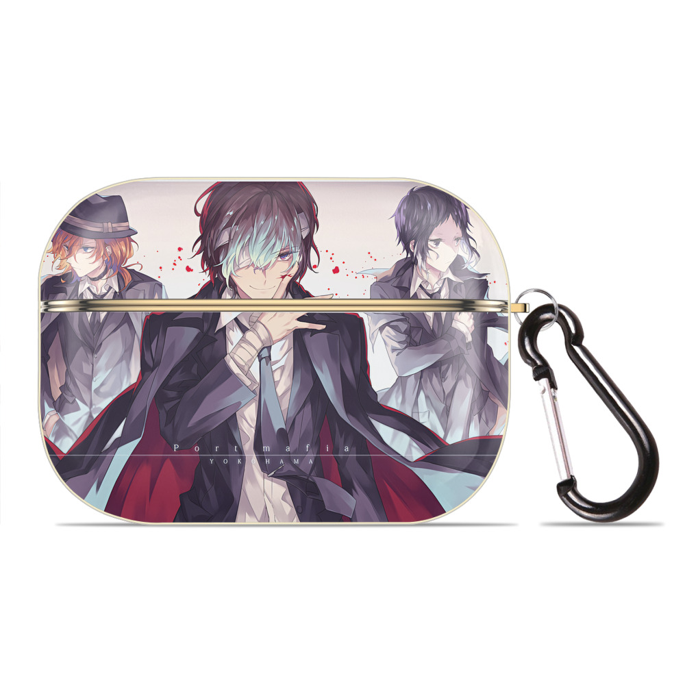 （画像用） 文豪ストレイドッグス Bungo Stray Dogs 【AirPods Pro用】ハードシェル保護ケース｜耐衝撃・防指紋・カラビナ付き商品仕様