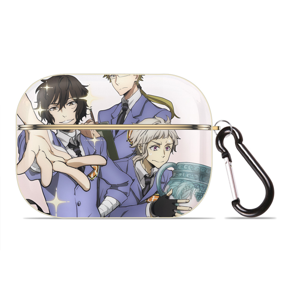 （画像用） 文豪ストレイドッグス Bungo Stray Dogs 【AirPods Pro用】ハードシェル保護ケース｜耐衝撃・防指紋・カラビナ付き商品仕様
