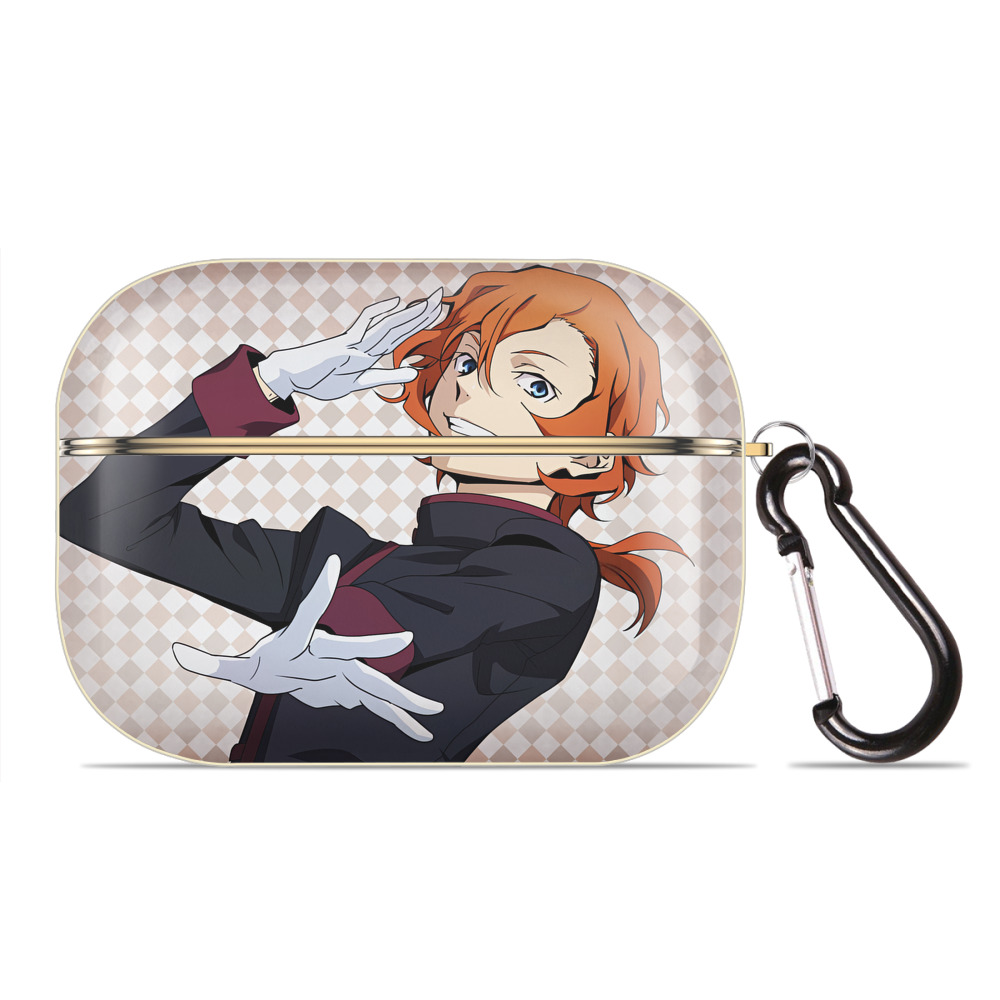 （画像用） 文豪ストレイドッグス Bungo Stray Dogs 【AirPods Pro用】ハードシェル保護ケース｜耐衝撃・防指紋・カラビナ付き商品仕様