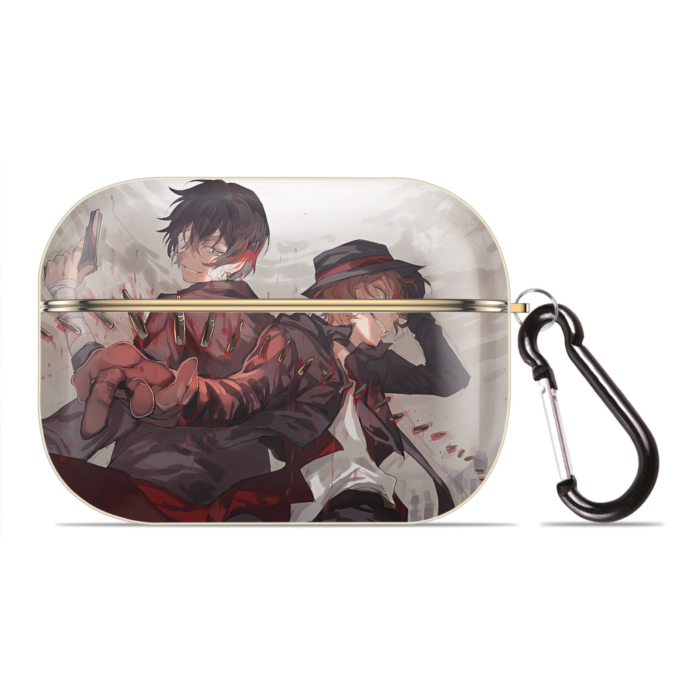 （画像用） 文豪ストレイドッグス Bungo Stray Dogs 【AirPods Pro用】ハードシェル保護ケース｜耐衝撃・防指紋・カラビナ付き商品仕様