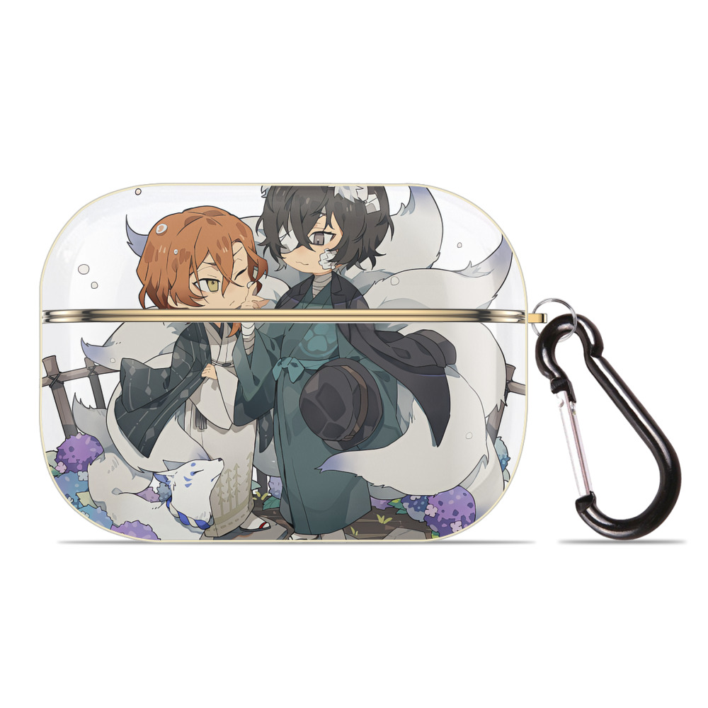 （画像用） 文豪ストレイドッグス Bungo Stray Dogs 【AirPods Pro用】ハードシェル保護ケース｜耐衝撃・防指紋・カラビナ付き商品仕様