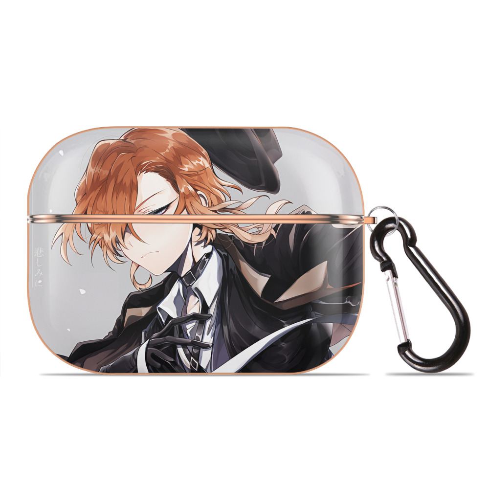 （画像用） 文豪ストレイドッグス Bungo Stray Dogs 【AirPods Pro用】ハードシェル保護ケース｜耐衝撃・防指紋・カラビナ付き商品仕様