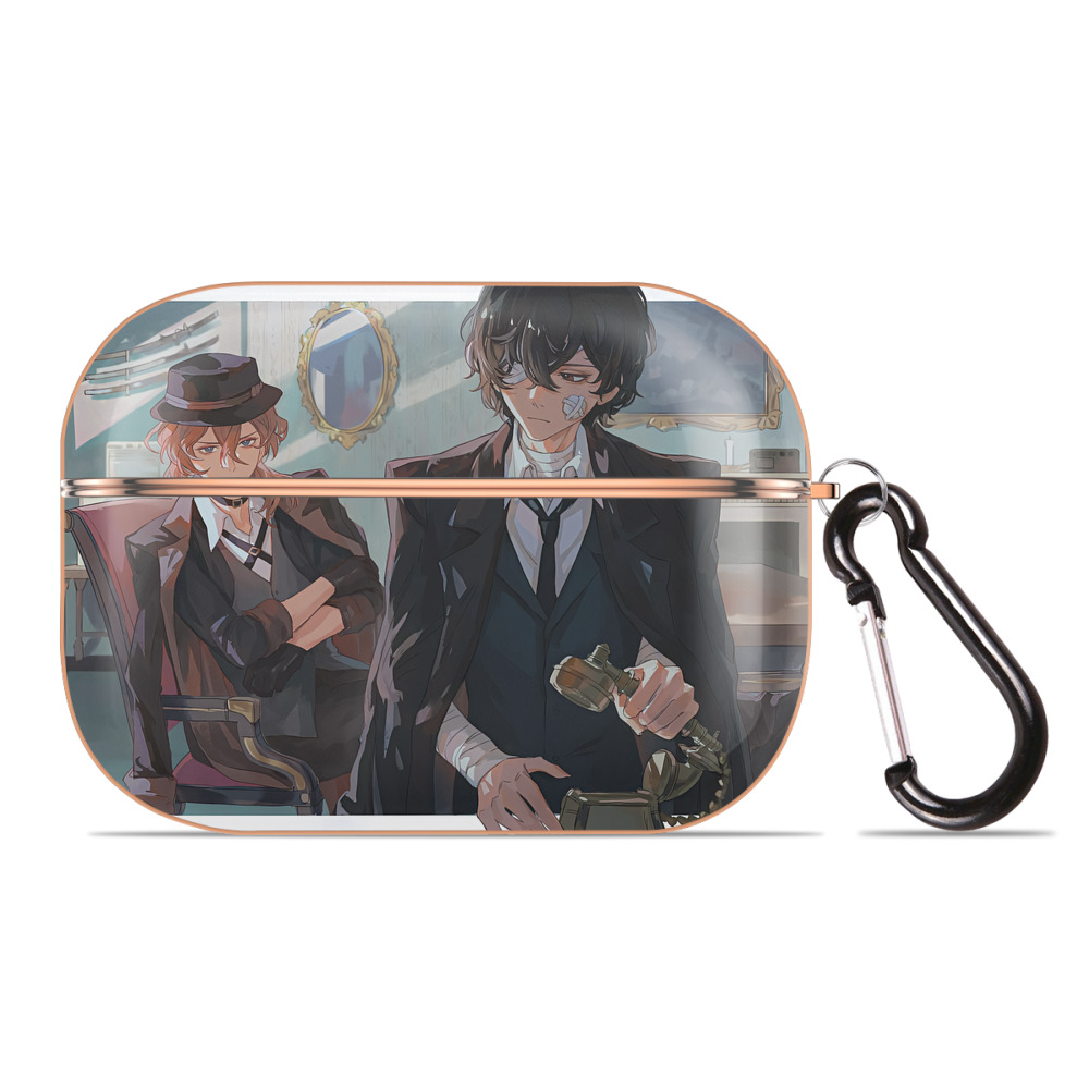 （画像用） 文豪ストレイドッグス Bungo Stray Dogs 【AirPods Pro用】ハードシェル保護ケース｜耐衝撃・防指紋・カラビナ付き商品仕様