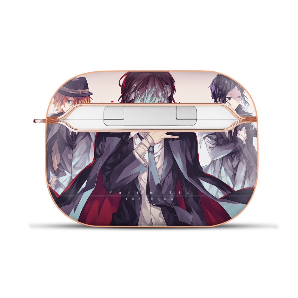 （画像用） 文豪ストレイドッグス Bungo Stray Dogs 【AirPods Pro用】ハードシェル保護ケース｜耐衝撃・防指紋・カラビナ付き商品仕様