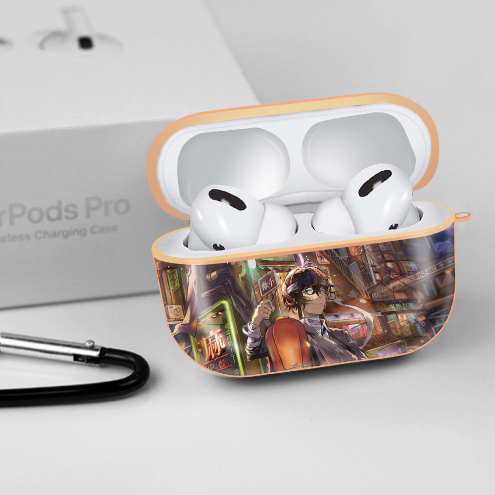 文豪ストレイドッグス Bungo Stray Dogs 【AirPods Pro用】ハードシェル保護ケース｜耐衝撃・防指紋・カラビナ付き商品仕様