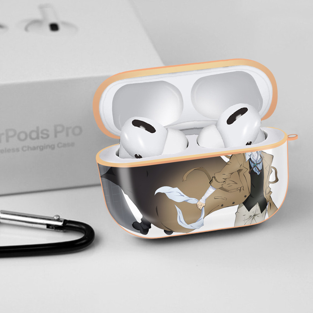 文豪ストレイドッグス Bungo Stray Dogs 【AirPods Pro用】ハードシェル保護ケース｜耐衝撃・防指紋・カラビナ付き商品仕様