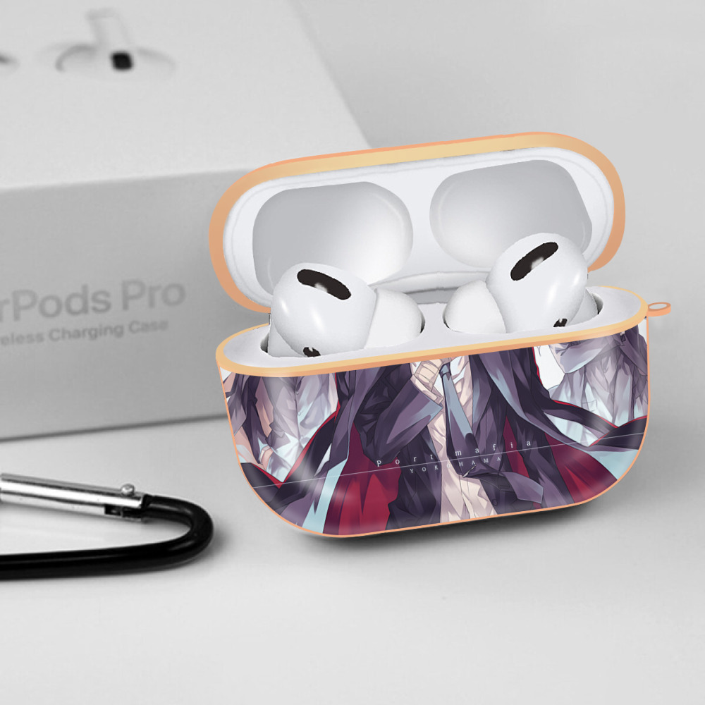 文豪ストレイドッグス Bungo Stray Dogs 【AirPods Pro用】ハードシェル保護ケース｜耐衝撃・防指紋・カラビナ付き商品仕様