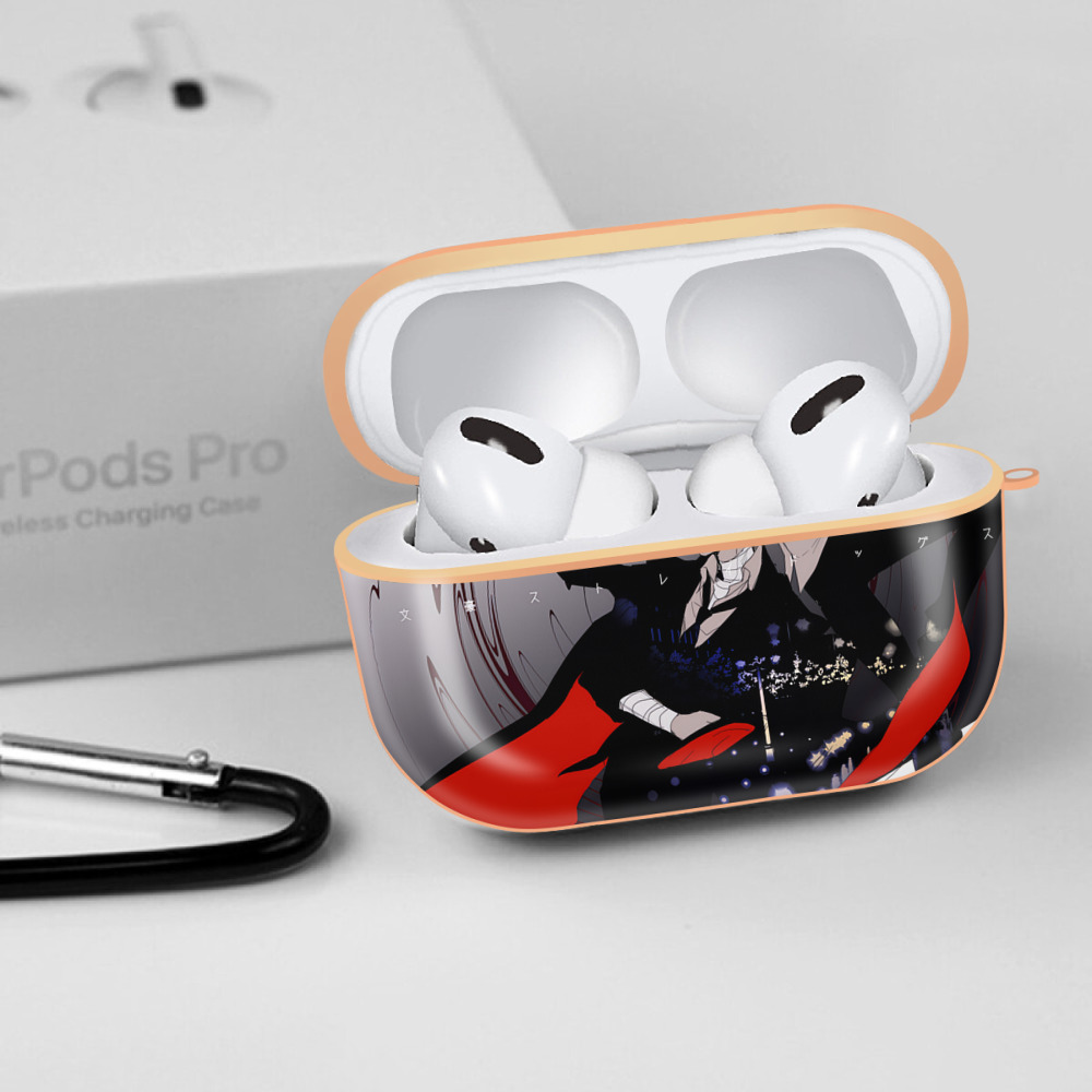 文豪ストレイドッグス Bungo Stray Dogs 【AirPods Pro用】ハードシェル保護ケース｜耐衝撃・防指紋・カラビナ付き商品仕様