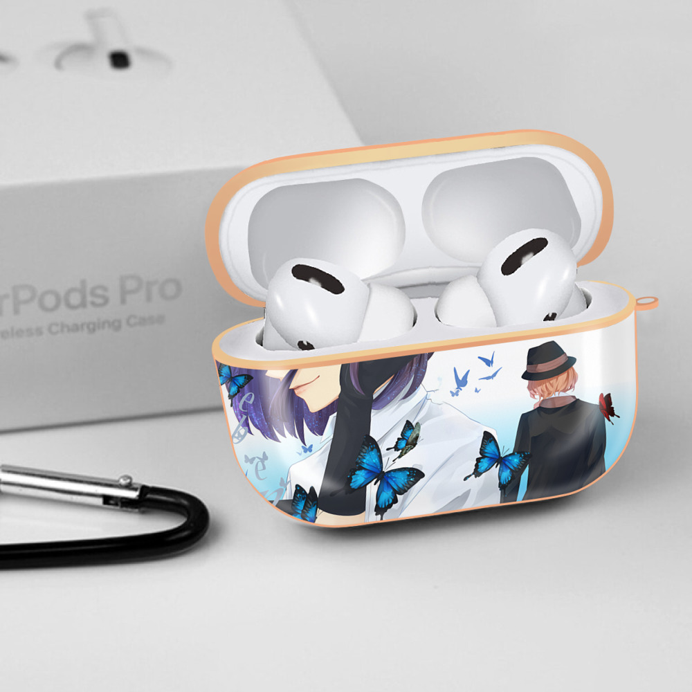 文豪ストレイドッグス Bungo Stray Dogs 【AirPods Pro用】ハードシェル保護ケース｜耐衝撃・防指紋・カラビナ付き商品仕様
