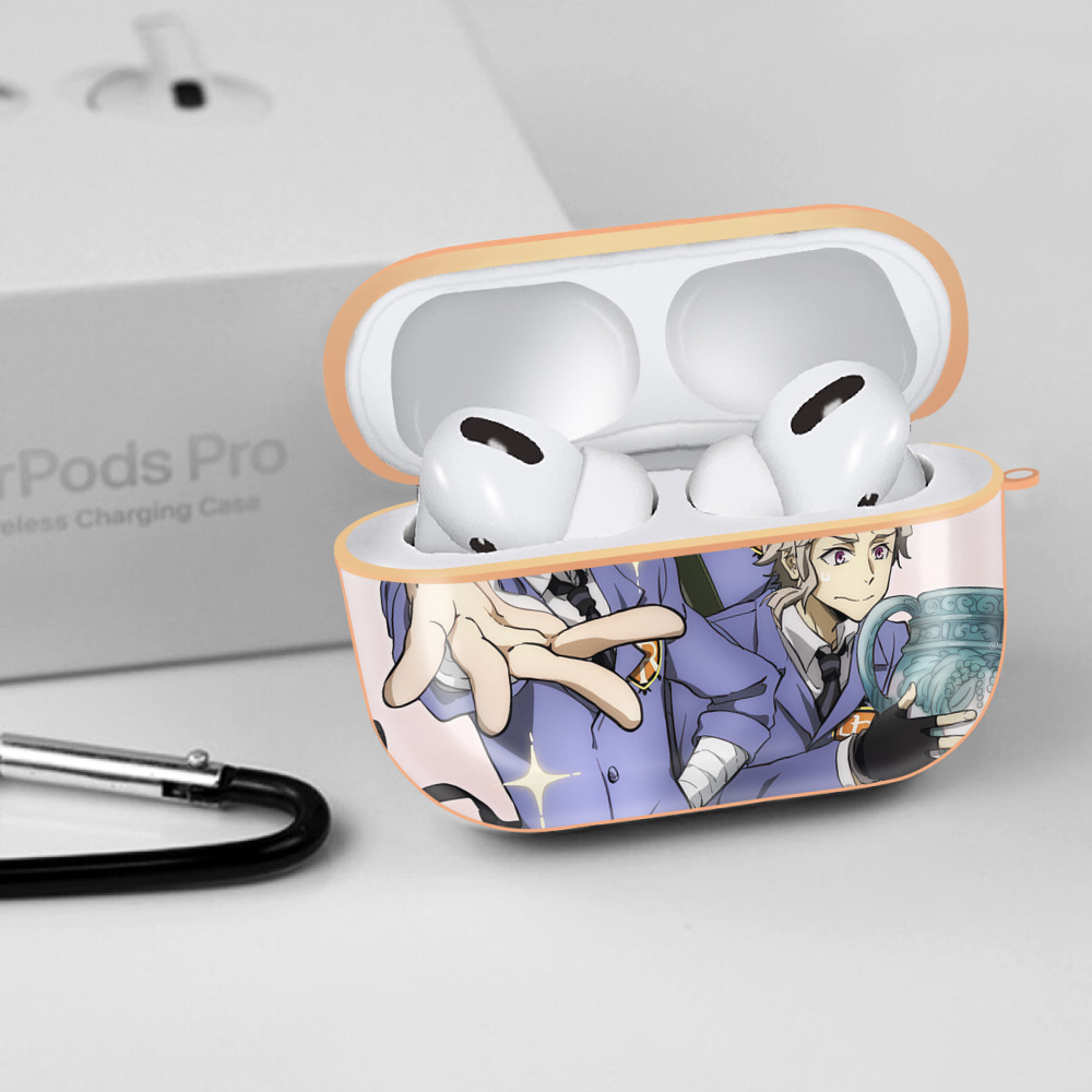 文豪ストレイドッグス Bungo Stray Dogs 【AirPods Pro用】ハードシェル保護ケース｜耐衝撃・防指紋・カラビナ付き商品仕様