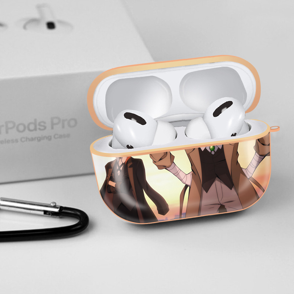 文豪ストレイドッグス Bungo Stray Dogs 【AirPods Pro用】ハードシェル保護ケース｜耐衝撃・防指紋・カラビナ付き商品仕様