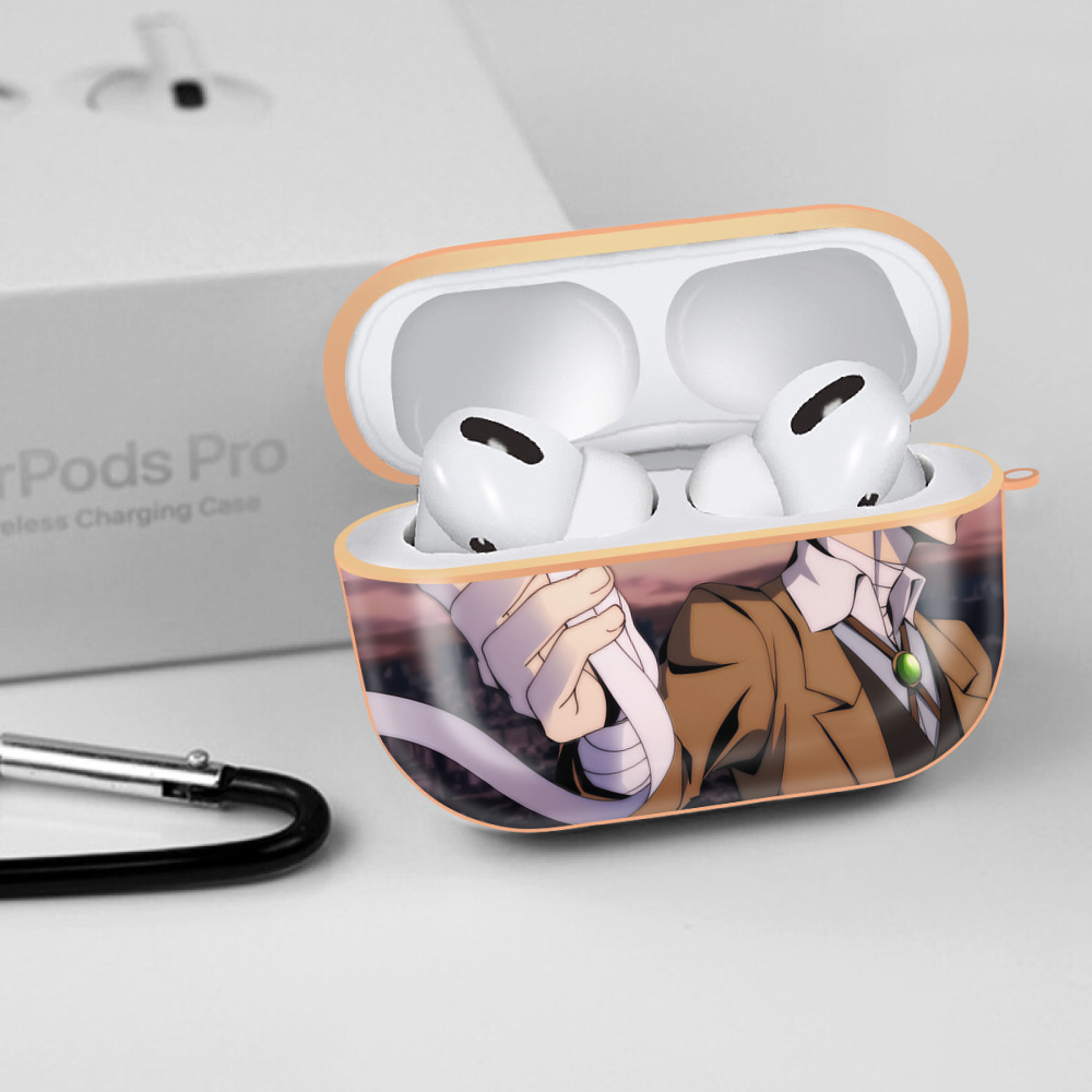 文豪ストレイドッグス Bungo Stray Dogs 【AirPods Pro用】ハードシェル保護ケース｜耐衝撃・防指紋・カラビナ付き商品仕様