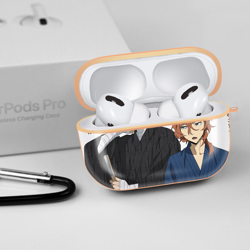文豪ストレイドッグス Bungo Stray Dogs 【AirPods Pro用】ハードシェル保護ケース｜耐衝撃・防指紋・カラビナ付き商品仕様