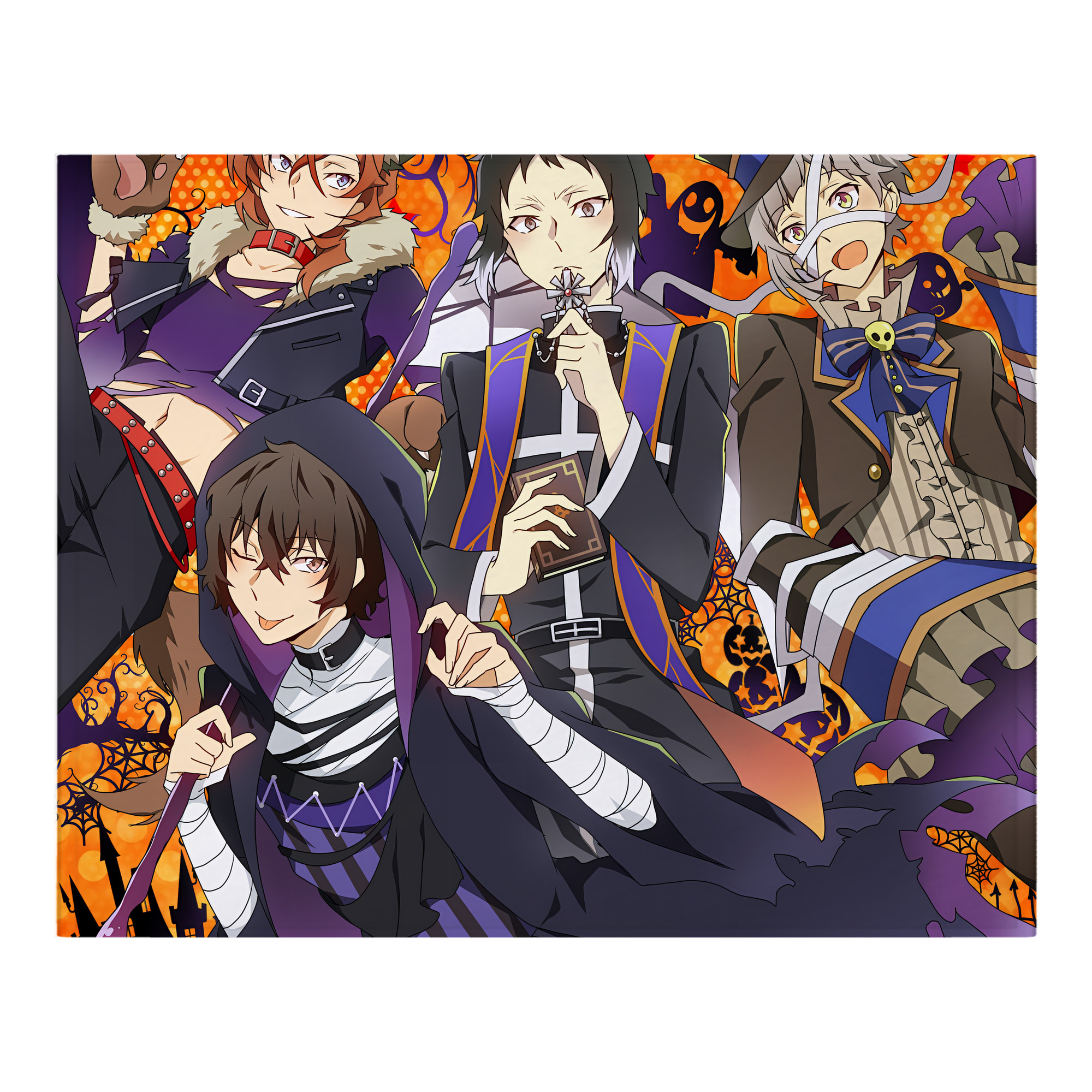 （画像用） 文豪ストレイドッグス Bungo Stray Dogs フランネルブランケット・多サイズ対応（横型）