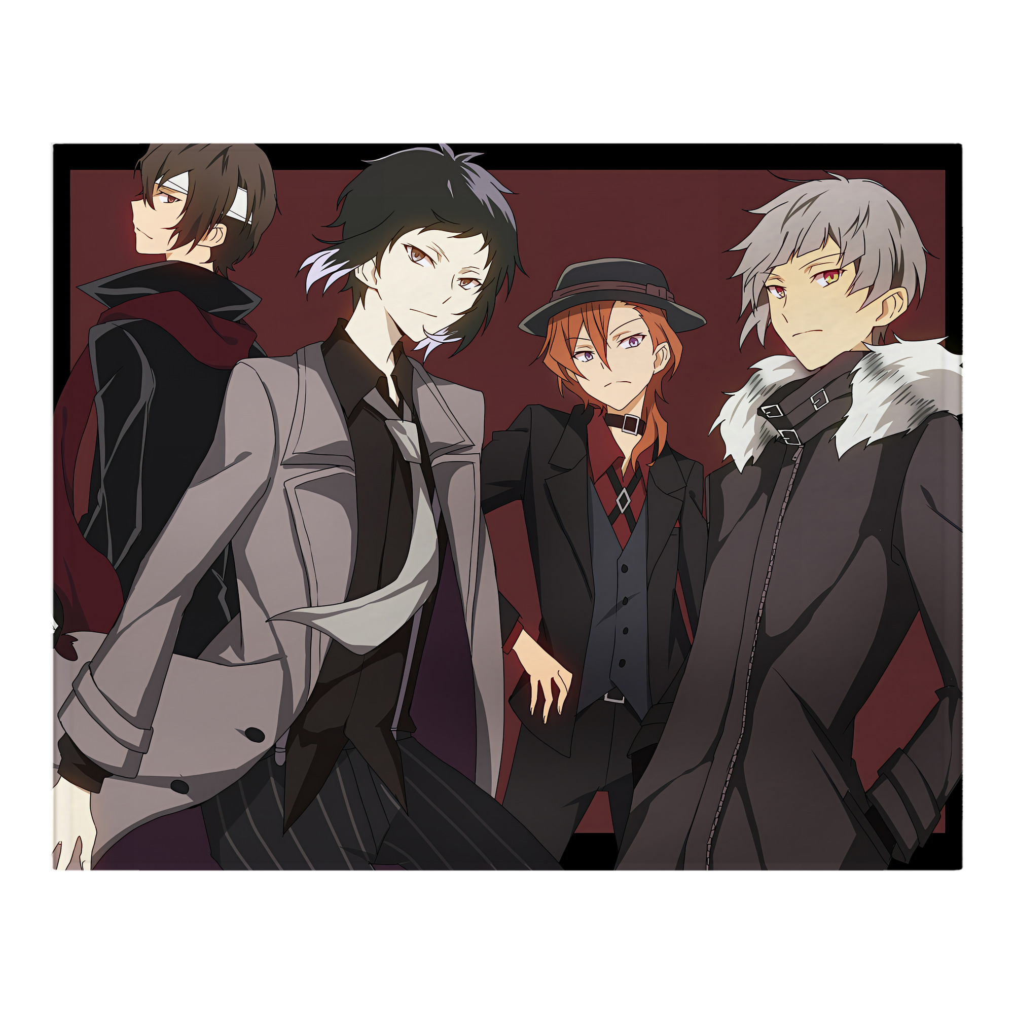（画像用） 文豪ストレイドッグス Bungo Stray Dogs フランネルブランケット・多サイズ対応（横型）