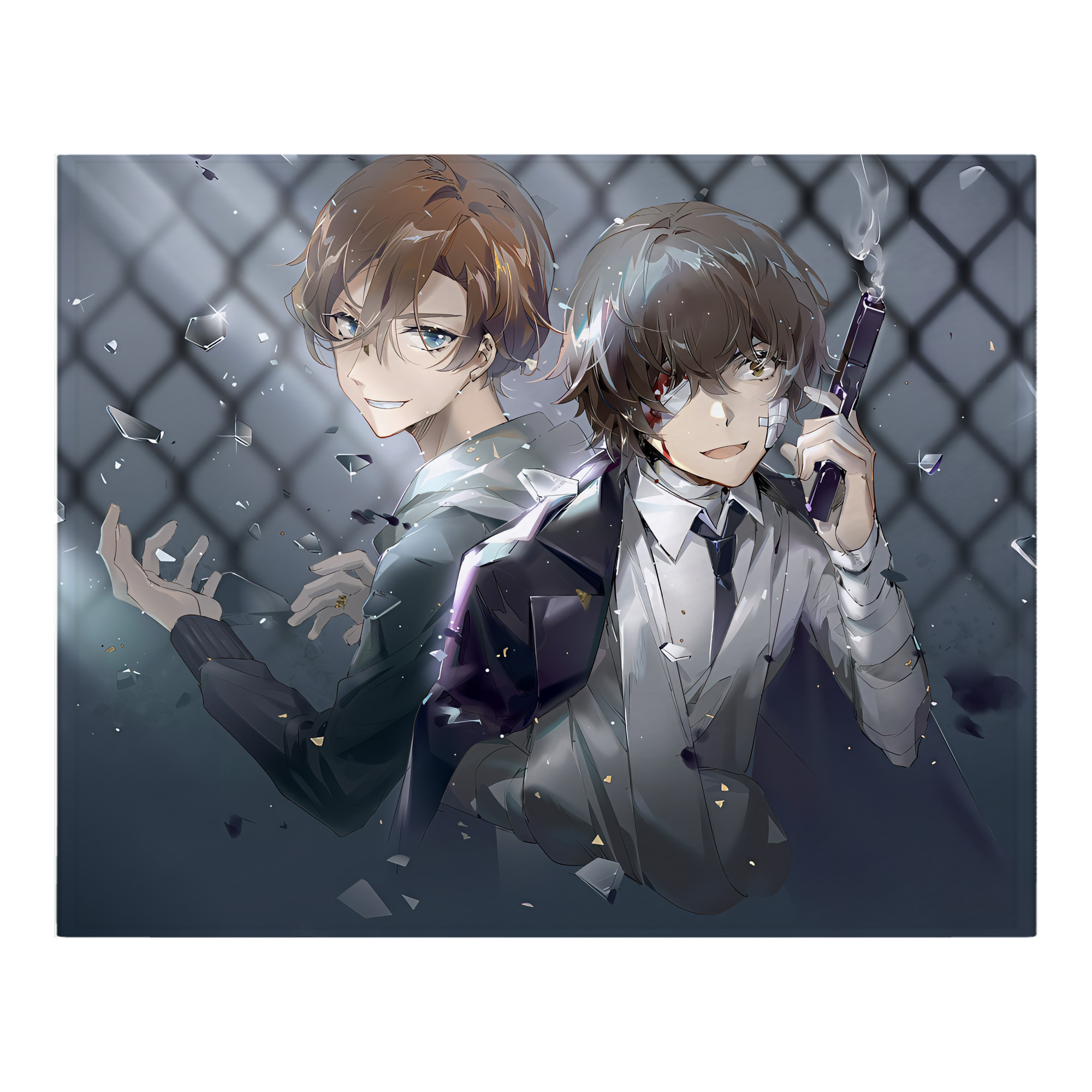 （画像用） 文豪ストレイドッグス Bungo Stray Dogs フランネルブランケット・多サイズ対応（横型）