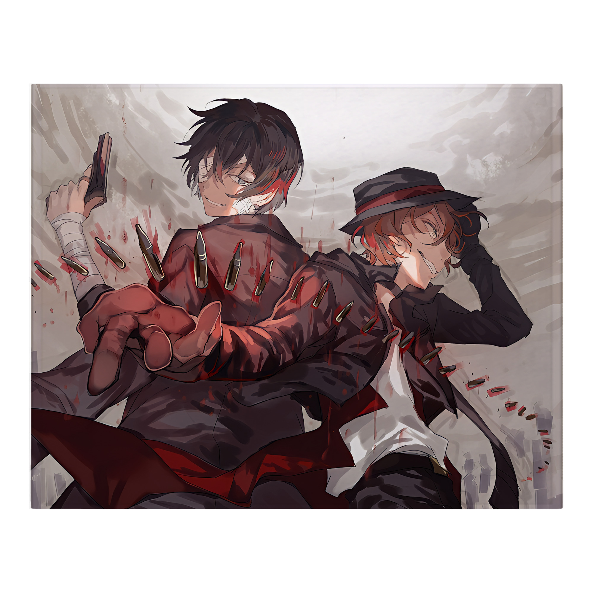 （画像用） 文豪ストレイドッグス Bungo Stray Dogs フランネルブランケット・多サイズ対応（横型）