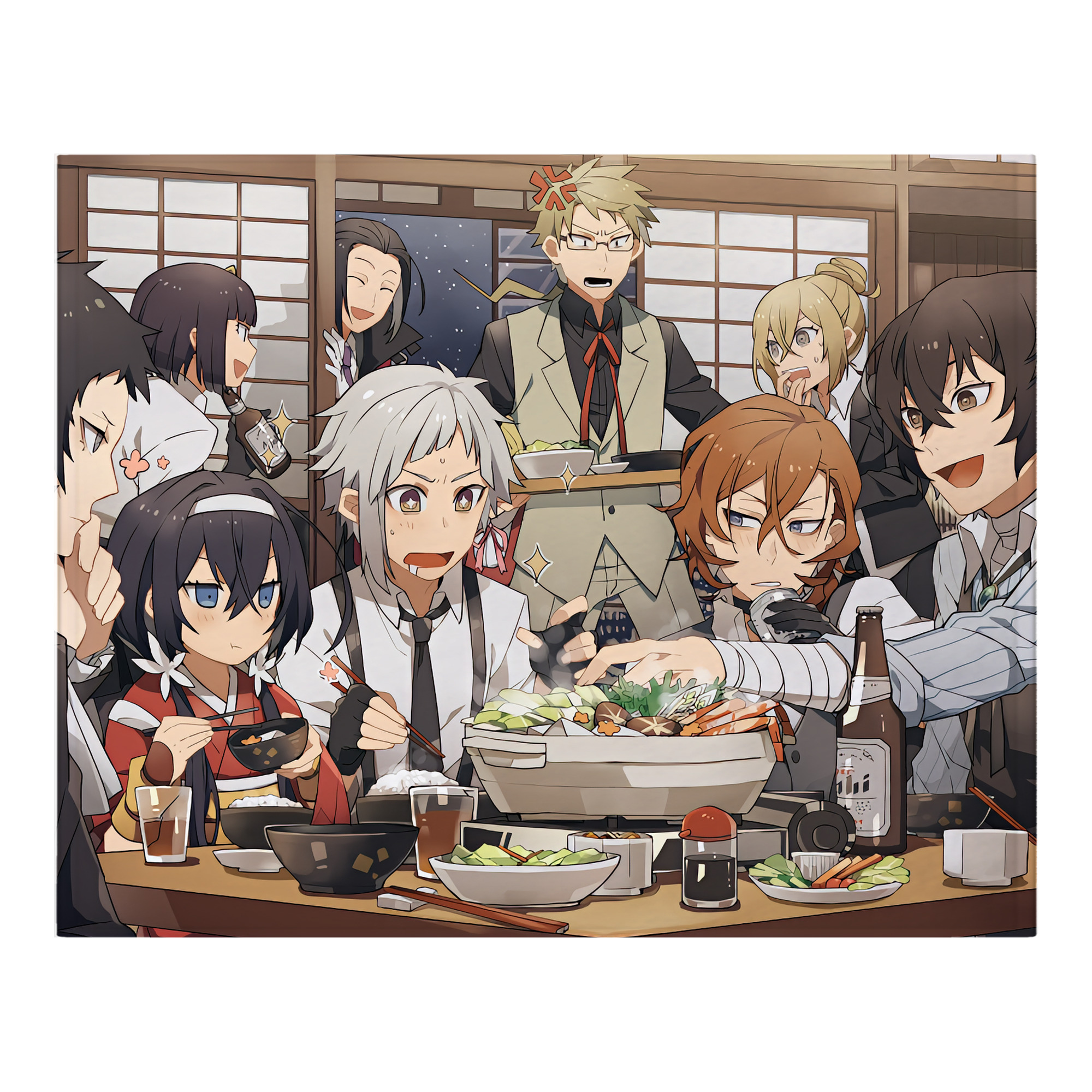 （画像用） 文豪ストレイドッグス Bungo Stray Dogs フランネルブランケット・多サイズ対応（横型）