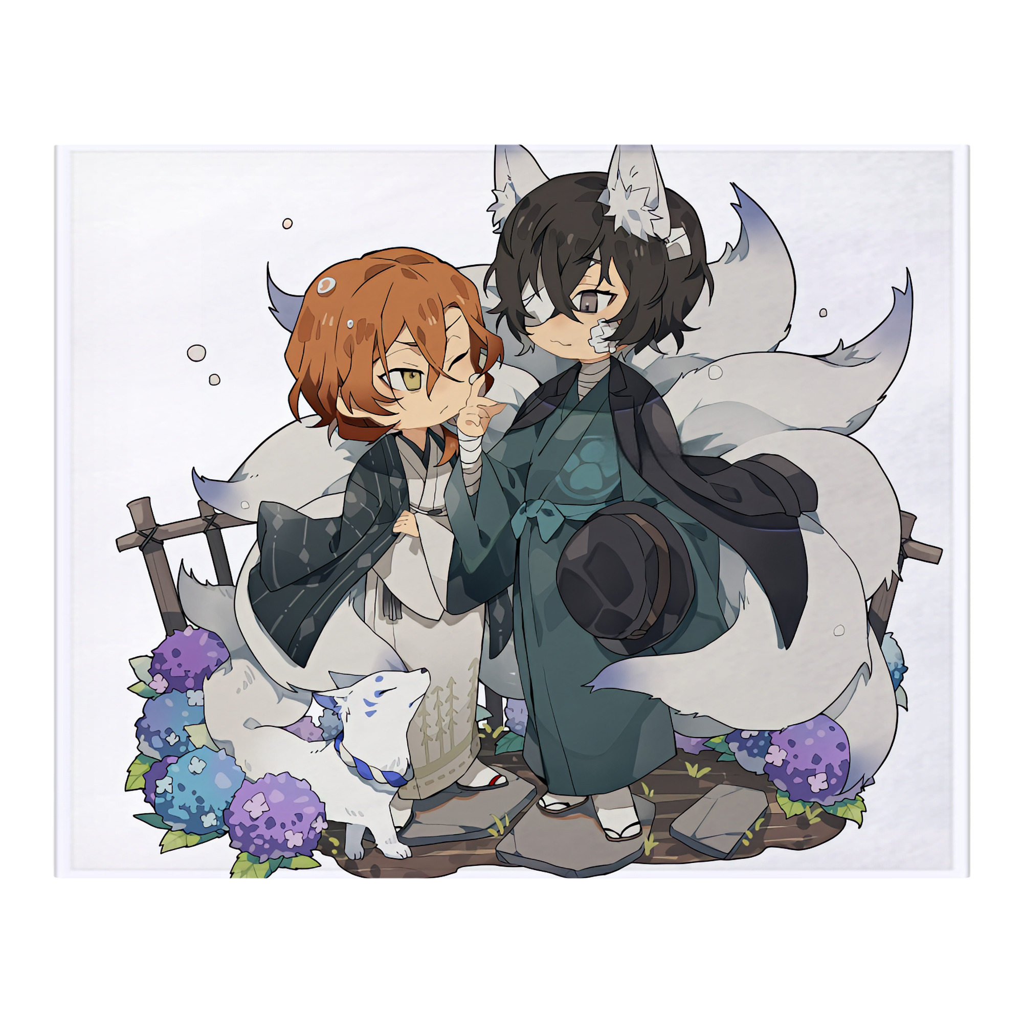 （画像用） 文豪ストレイドッグス Bungo Stray Dogs フランネルブランケット・多サイズ対応（横型）