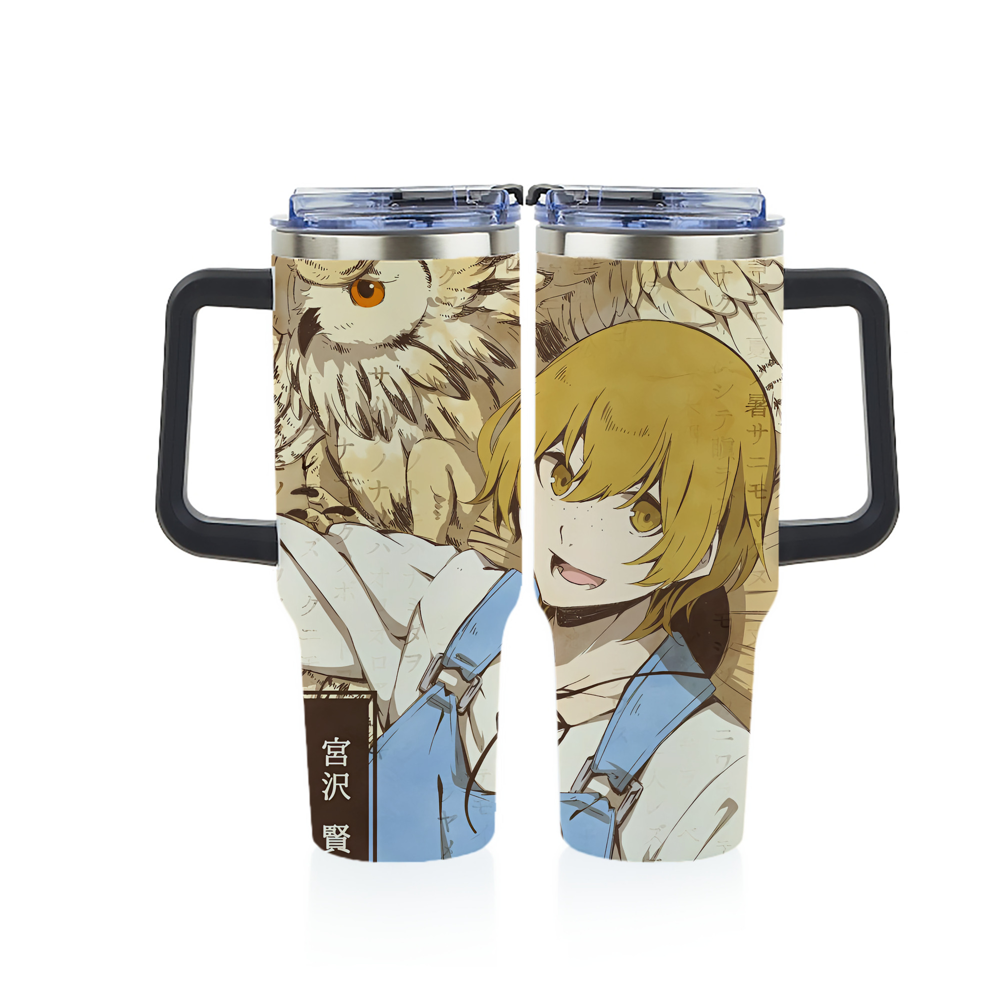（画像用） 文豪ストレイドッグス Bungo Stray Dogs 1200ｍLフルプリント車用タンブラー