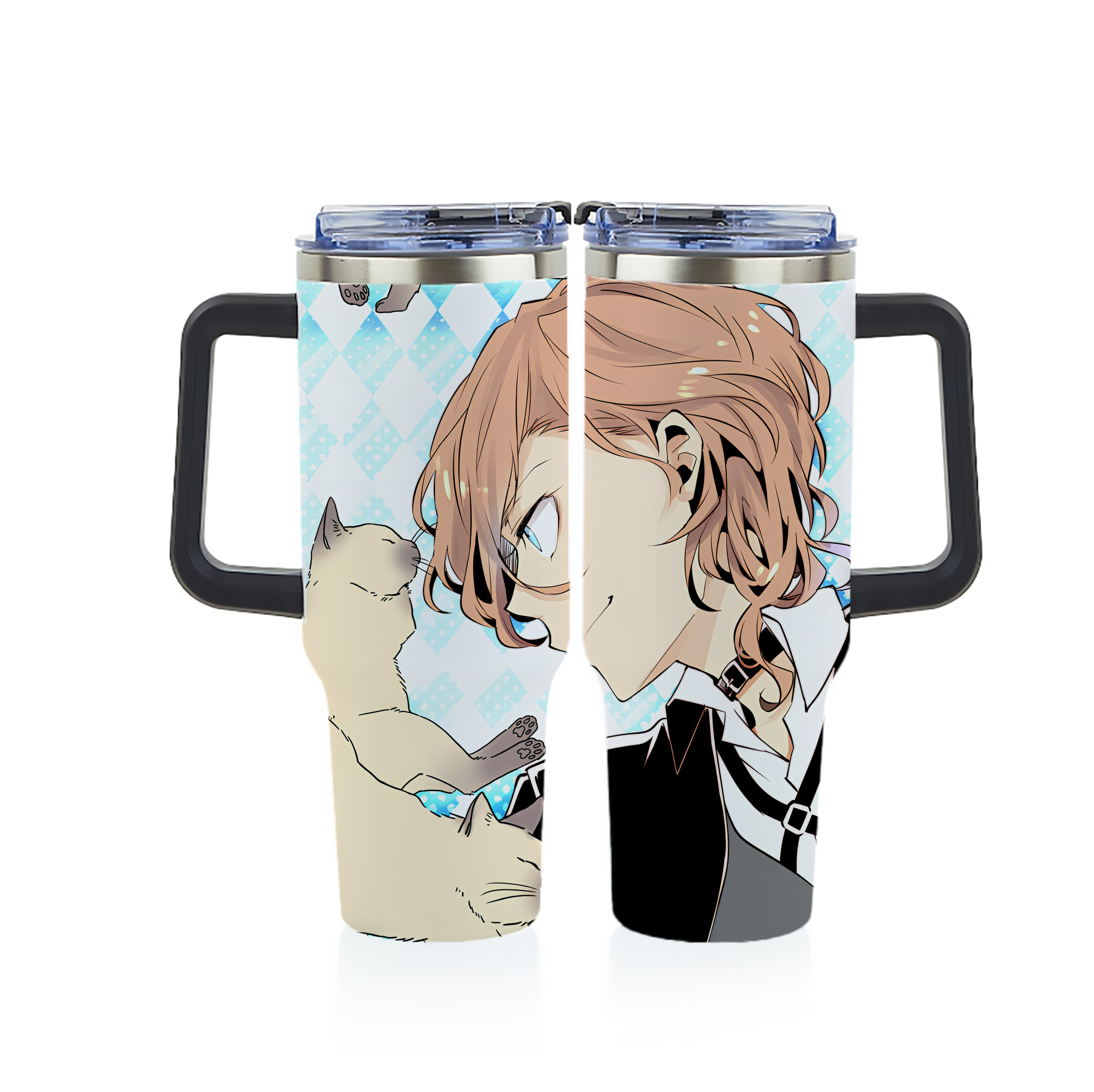 （画像用） 文豪ストレイドッグス Bungo Stray Dogs 1200ｍLフルプリント車用タンブラー