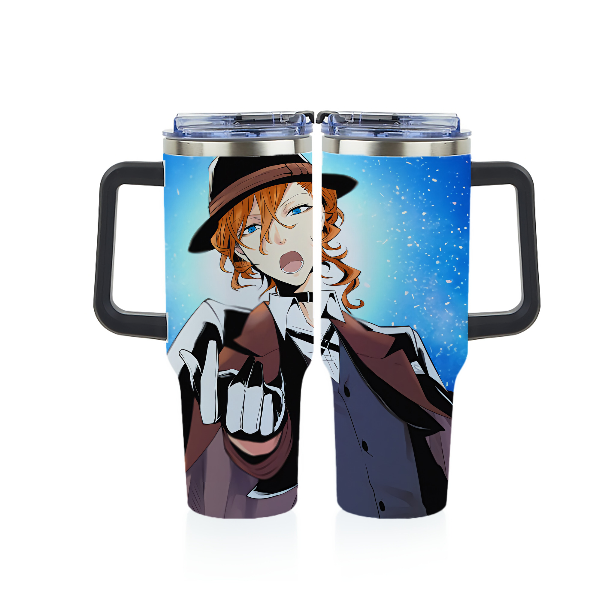 （画像用） 文豪ストレイドッグス Bungo Stray Dogs 1200ｍLフルプリント車用タンブラー