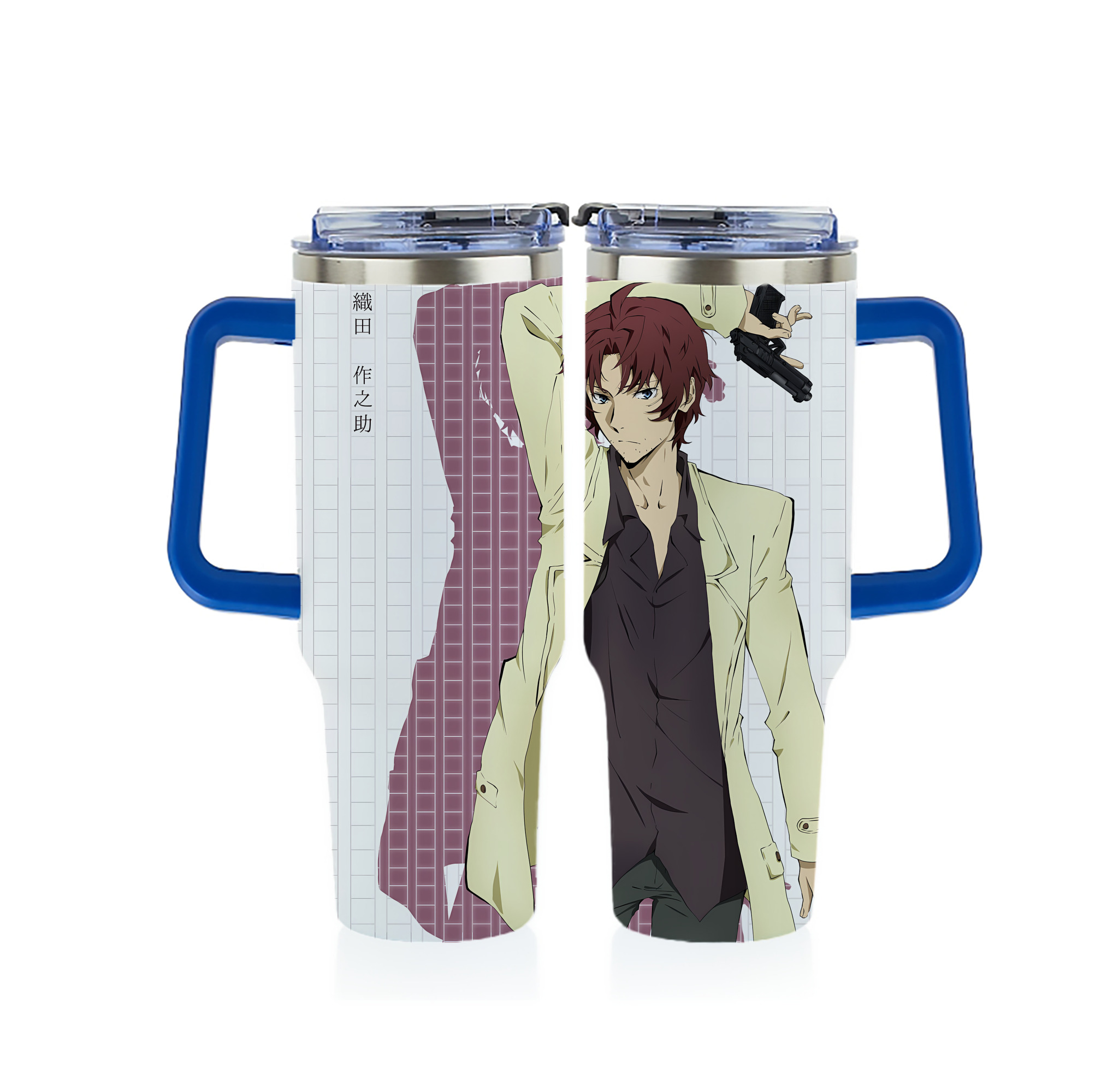 （画像用） 文豪ストレイドッグス Bungo Stray Dogs 1200ｍLフルプリント車用タンブラー