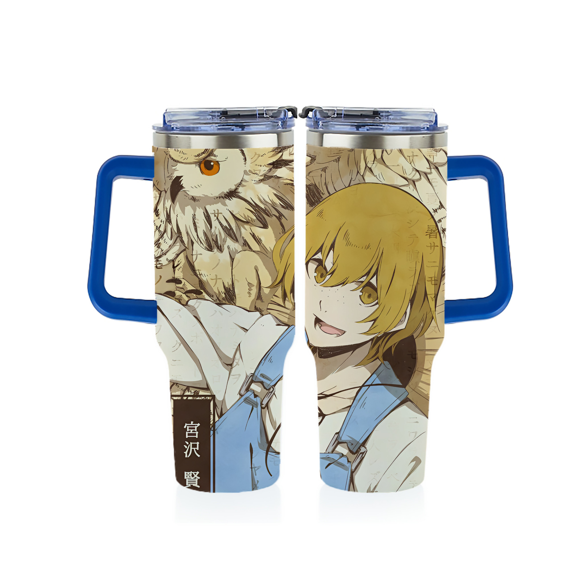 （画像用） 文豪ストレイドッグス Bungo Stray Dogs 1200ｍLフルプリント車用タンブラー