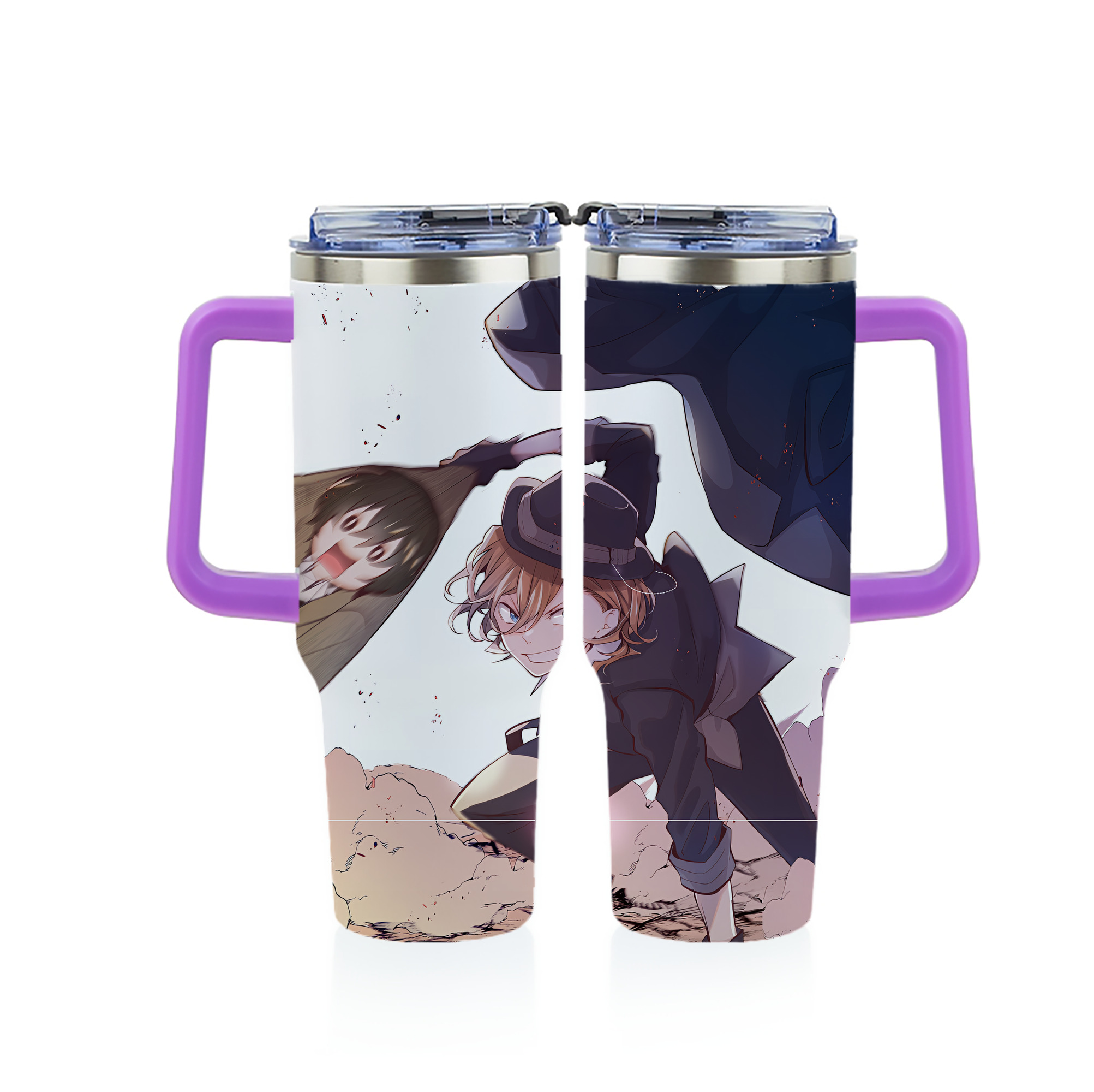 （画像用） 文豪ストレイドッグス Bungo Stray Dogs 1200ｍLフルプリント車用タンブラー