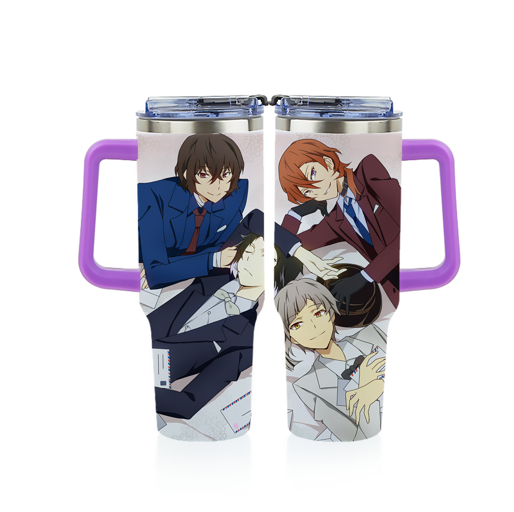 （画像用） 文豪ストレイドッグス Bungo Stray Dogs 1200ｍLフルプリント車用タンブラー